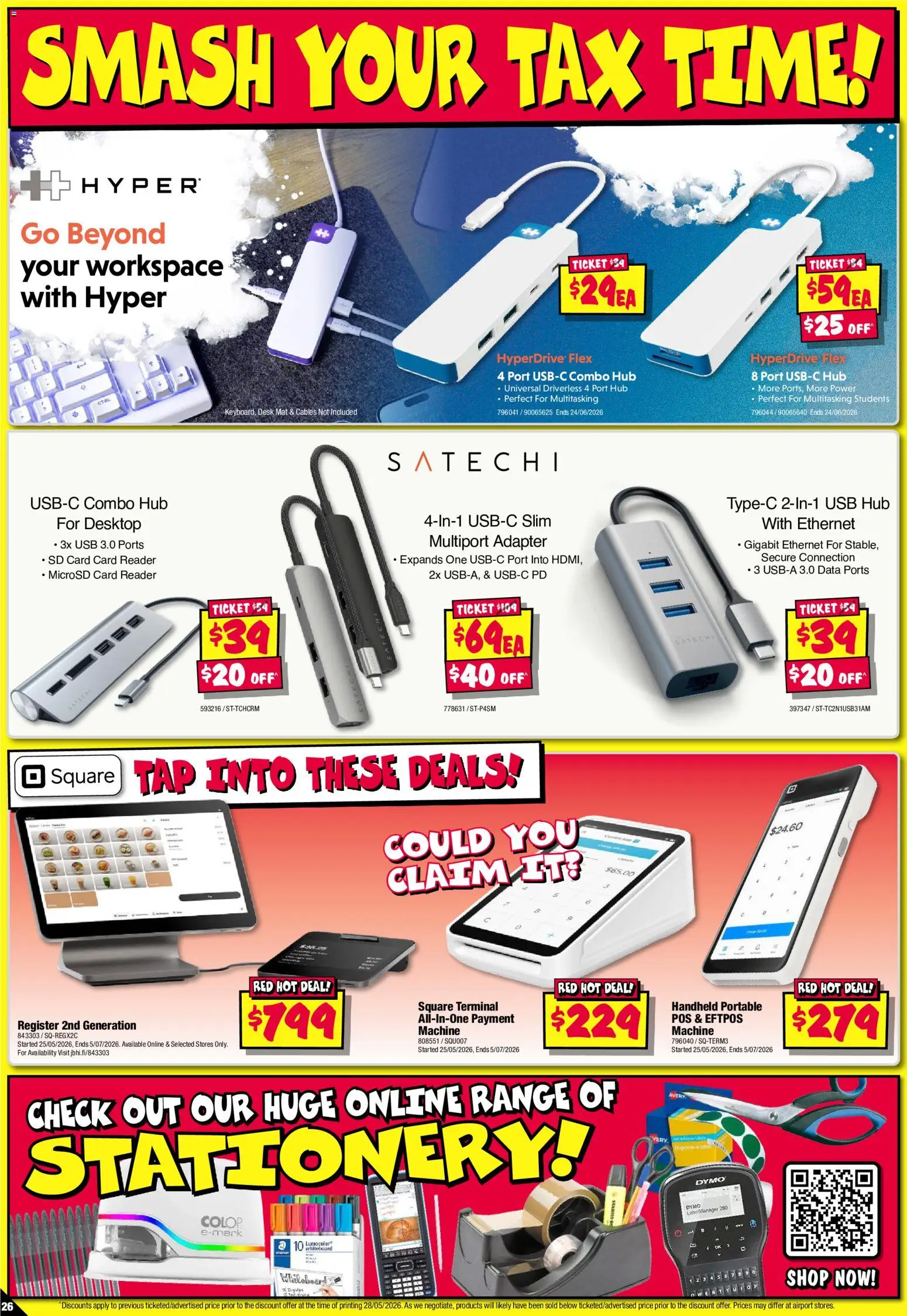 JB Hi-Fi catalogue - valid from 11.06.2026 | Page: 26 | Products: Desk, Tap, Desktop, Usb