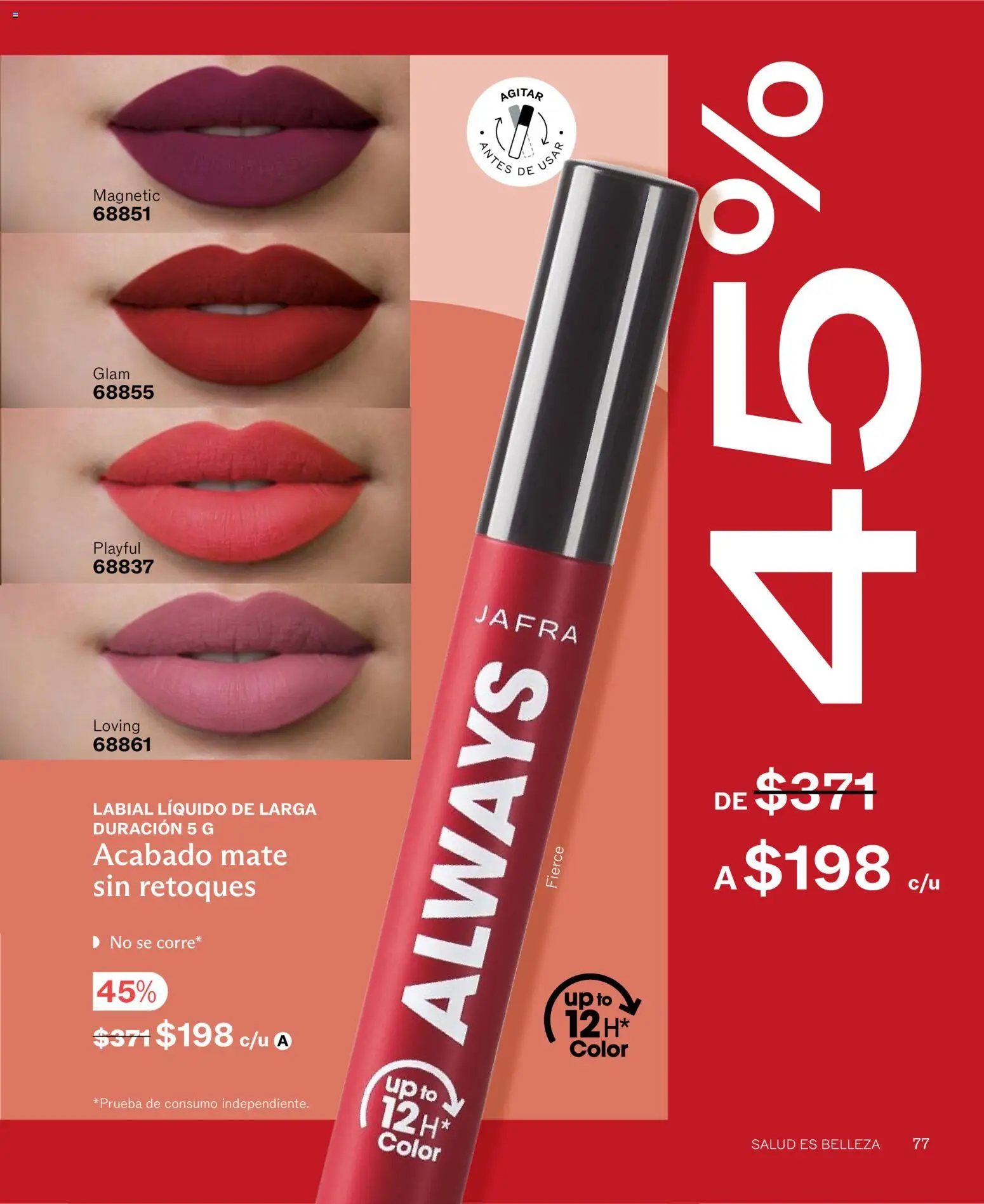 Nuevas ofertas de JAFRA válidas en toda la República Mexicana desde el 01/07/2026. ¡Encuentra las mejores ofertas en JAFRA catálogo! | Página: 77