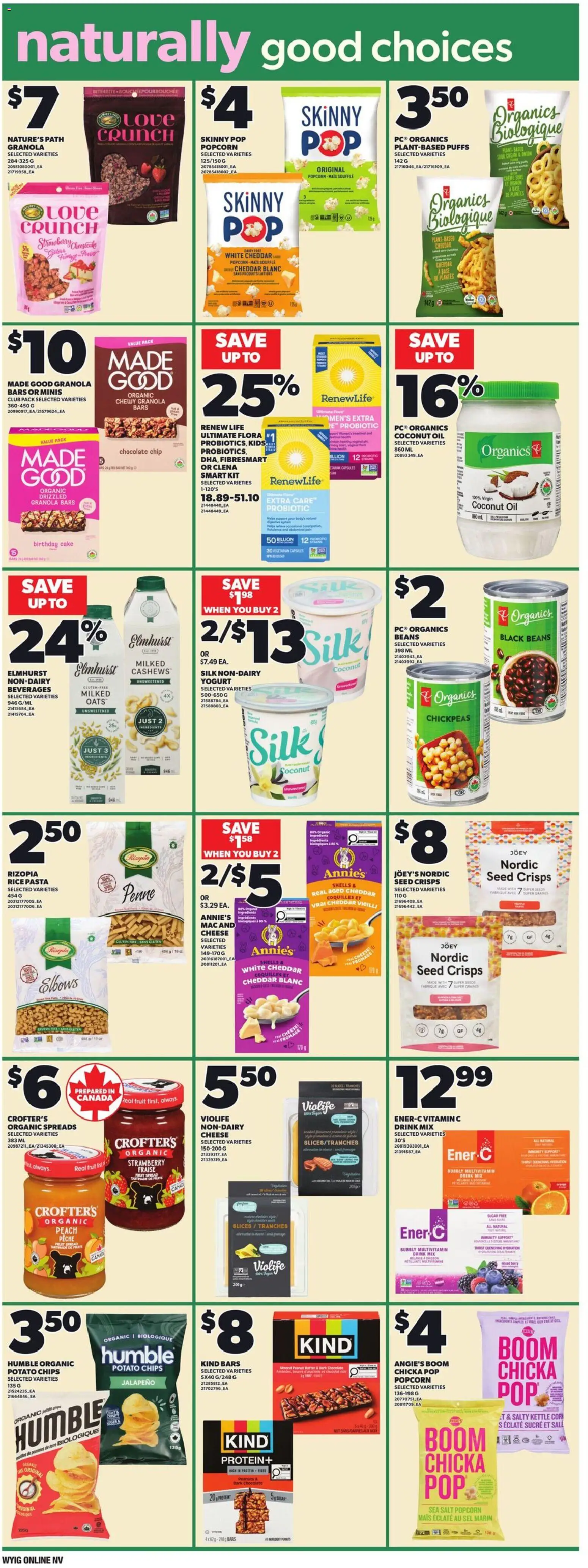 Loblaws flyer valid from 28.05.2026 | Page: 9 | Products: Sour cream, Pasta, Kettle, Oil