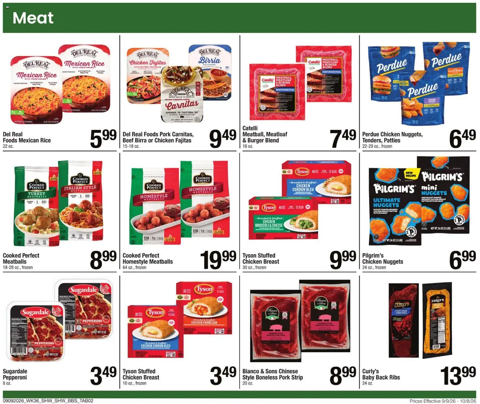 Shaw's Big Book of Savings - valid from 09/09/2026 | Page: 15 | Products: Broccoli, Turkey, Cheese, Parmesan