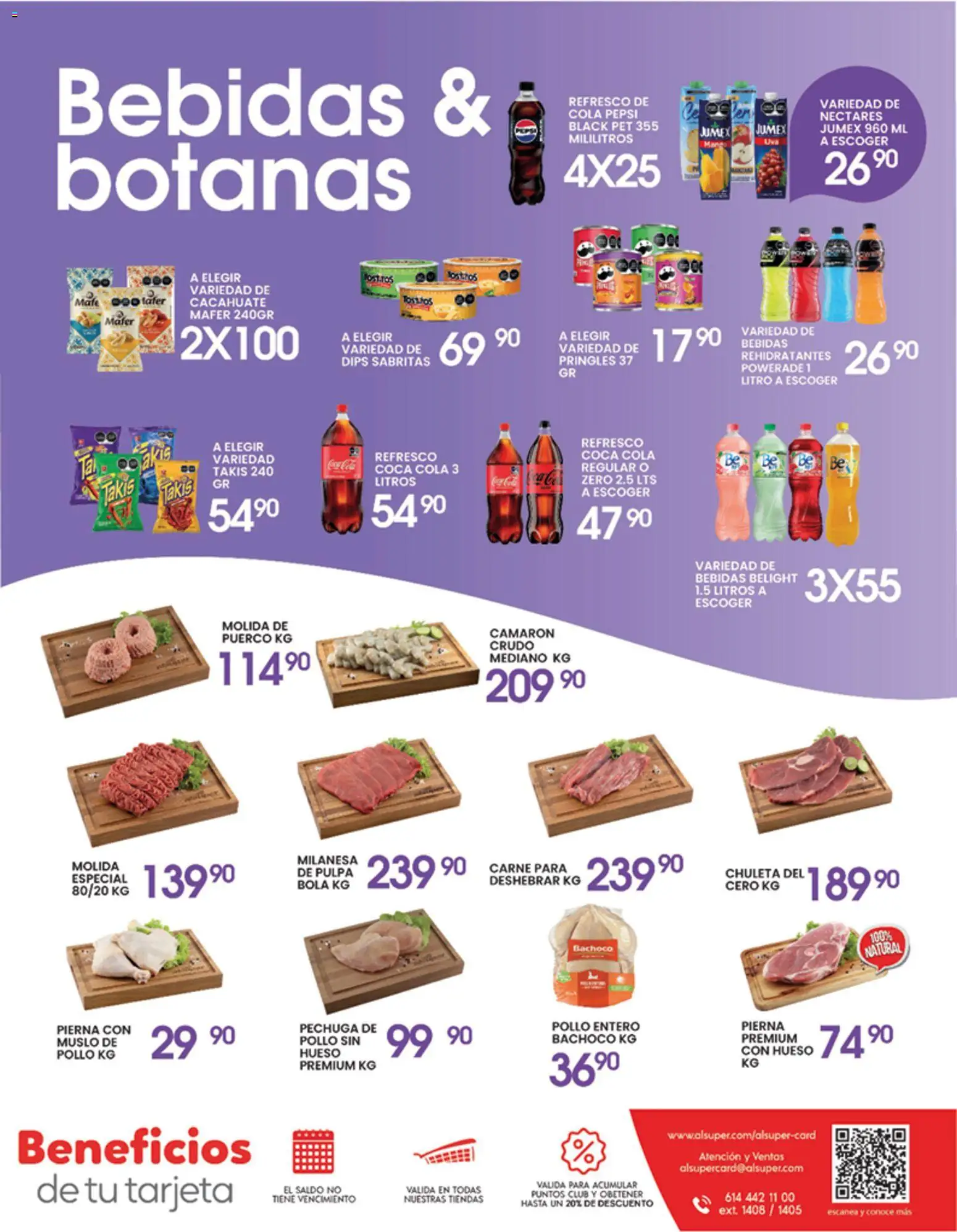 Nuevas ofertas de Alsuper válidas en toda la República Mexicana desde el 12.05.2026. ¡Encuentra las mejores ofertas en Alsuper folleto! | Página: 7 | Productos: Pollo, Milanesa, Refresco, Cacahuate