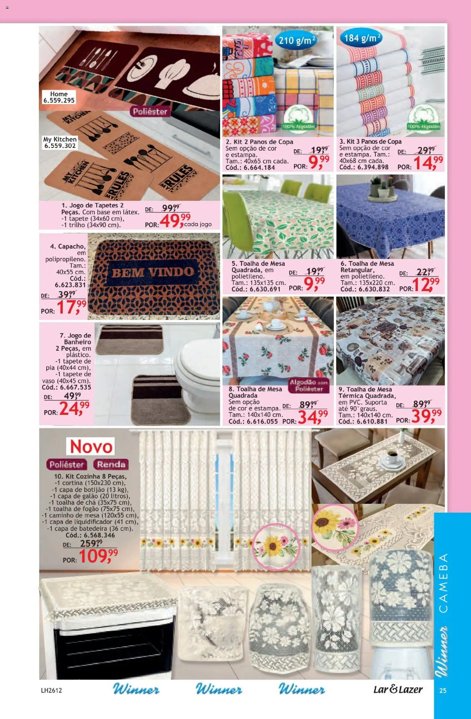 Quatro Estações Folheto - válido de 01/10/2026 | Página: 27 | Produtos: Batedeira, Mesa, Vaso, Toalha de mesa