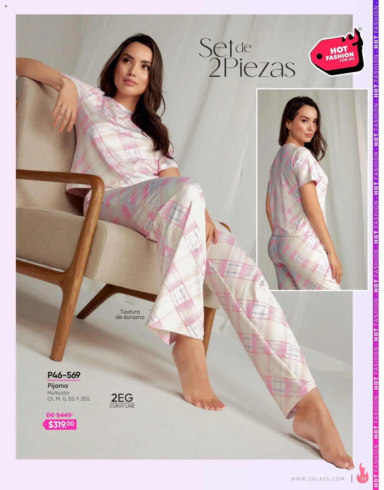 Nuevas ofertas de Cklass válidas en toda la República Mexicana desde el 03/08/2026. ¡Encuentra las mejores ofertas en Cklass catálogo Hot Fashion Calzado! | Página: 161 | Productos: Durazno, Pijama