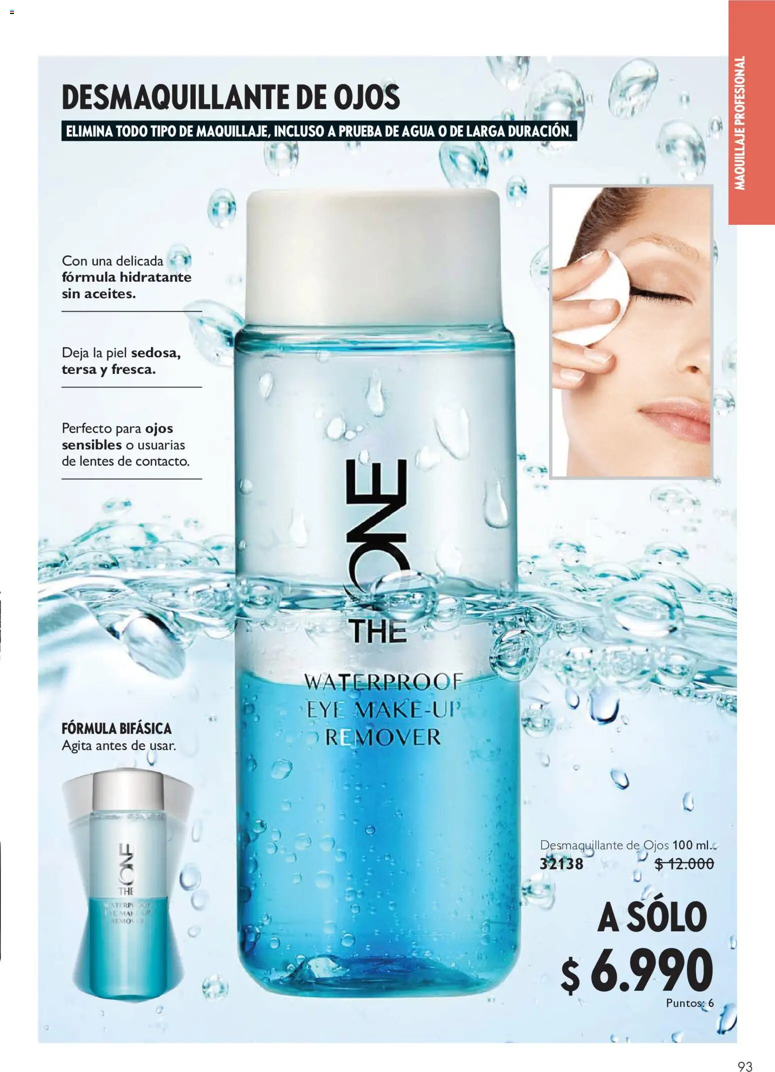 Oriflame Ofertas │ válido desde el 10.07.2026 | Página: 93 | Productos: Desmaquillante, Agua, Maquillaje, Desmaquillante de ojos