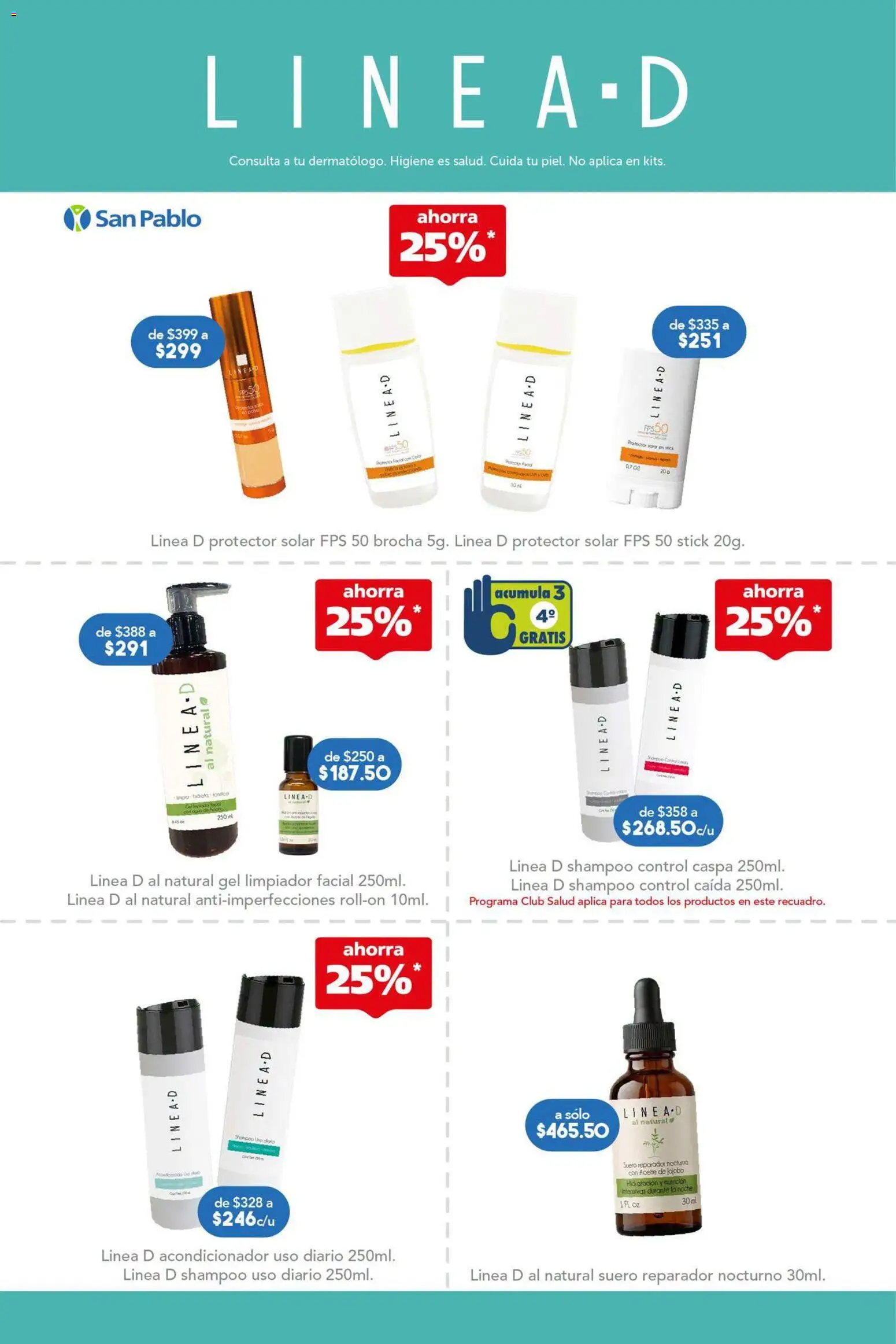 Nuevas ofertas de Farmacia San Pablo válidas en toda la República Mexicana desde el 30/08/2026. ¡Encuentra las mejores ofertas en Farmacia San Pablo catálogo! | Página: 12 | Productos: Limpiador, Limpiador facial, Acondicionador, Protector solar