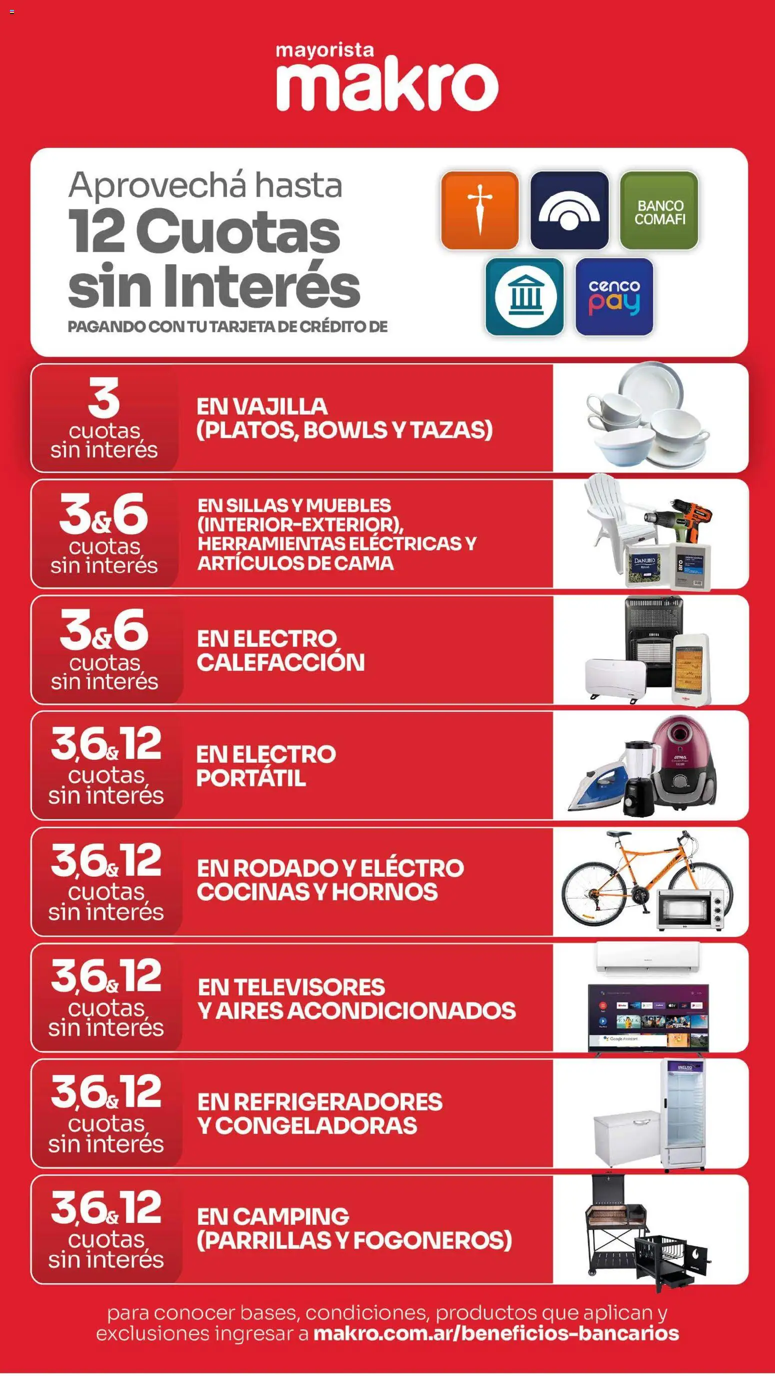 Makro ofertas │ válido desde el 06/08/2026 | Página: 16 | Productos: Vajilla, Cama, Herramientas