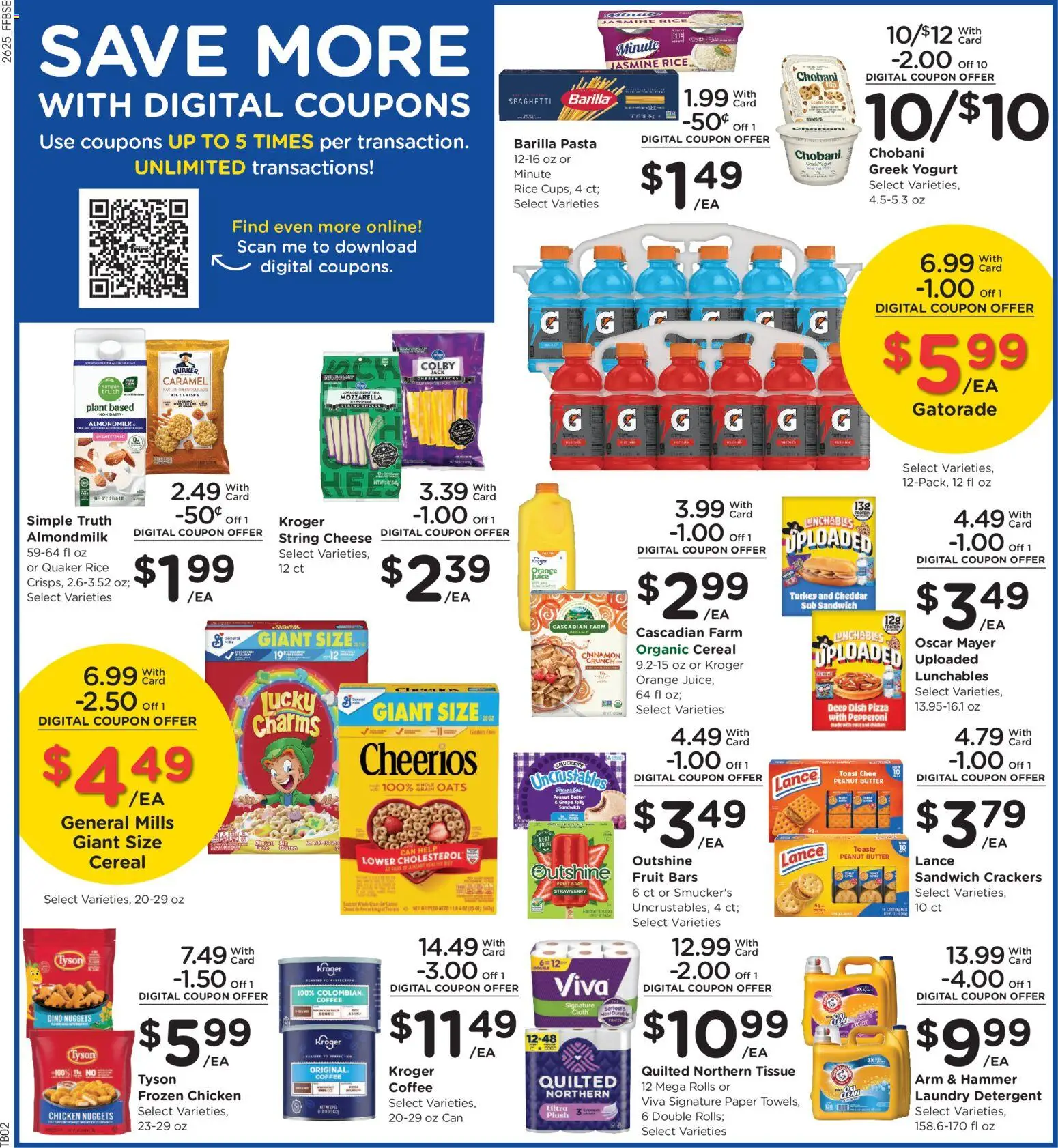Fry's Food Weekly Ad - valid from 07/22/2026 | Page: 6 | Products: Butter, Yogurt, Coffee, Detergent