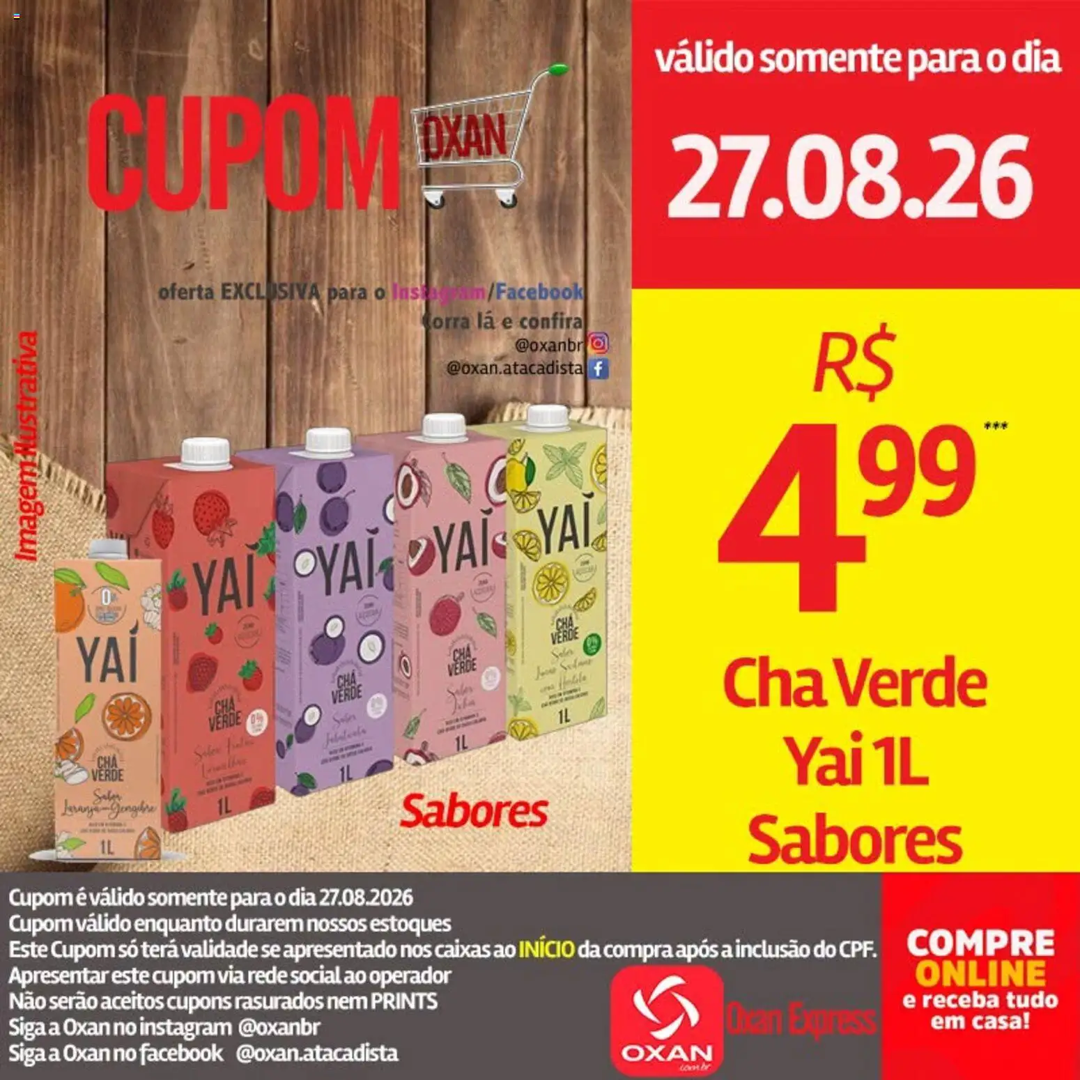 Oxan Atacadista Folheto - válido de 27/08/2026 | Página: 16 | Produtos: Chá, Chá verde