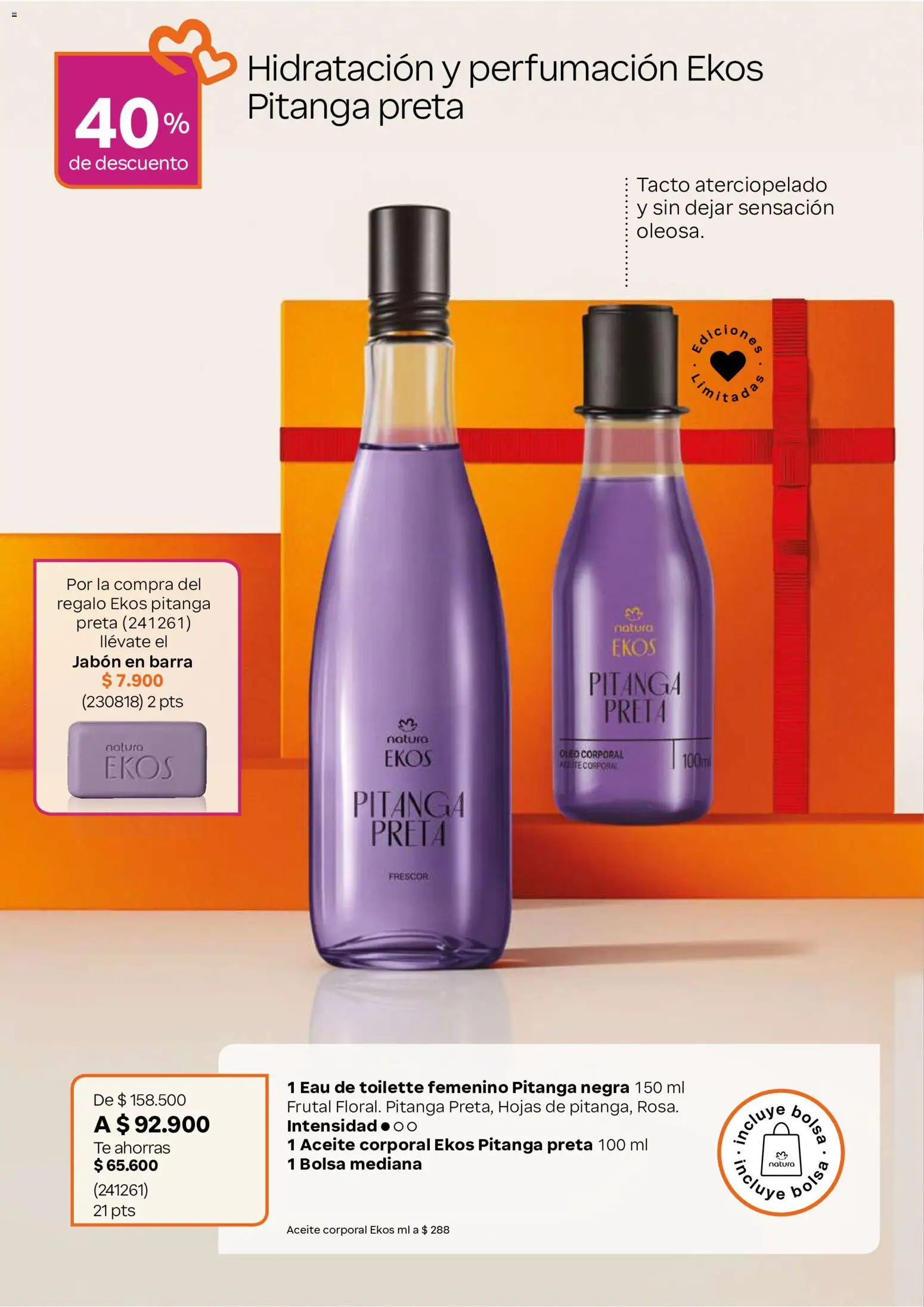 Natura revista - valida desde el 22/07/2026 | Página: 30 | Productos: Bolsa, Eau de toilette, Jabón, Aceite corporal