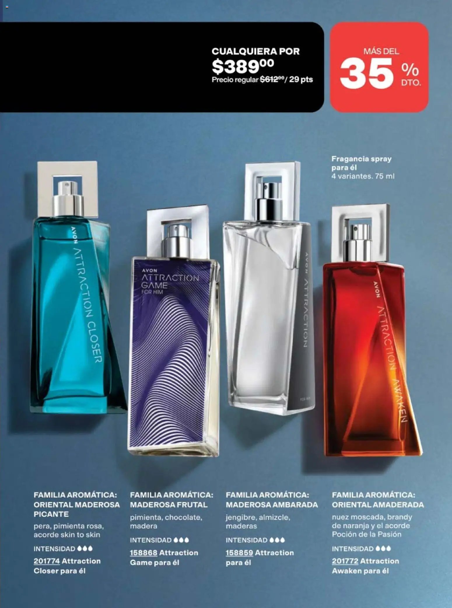 Nuevas ofertas de AVON válidas en toda la República Mexicana desde el 02.04.2026. ¡Encuentra las mejores ofertas en AVON campaña 6 2026! | Página: 123 | Productos: Pimienta, Nuez, Perfume, Fragancia