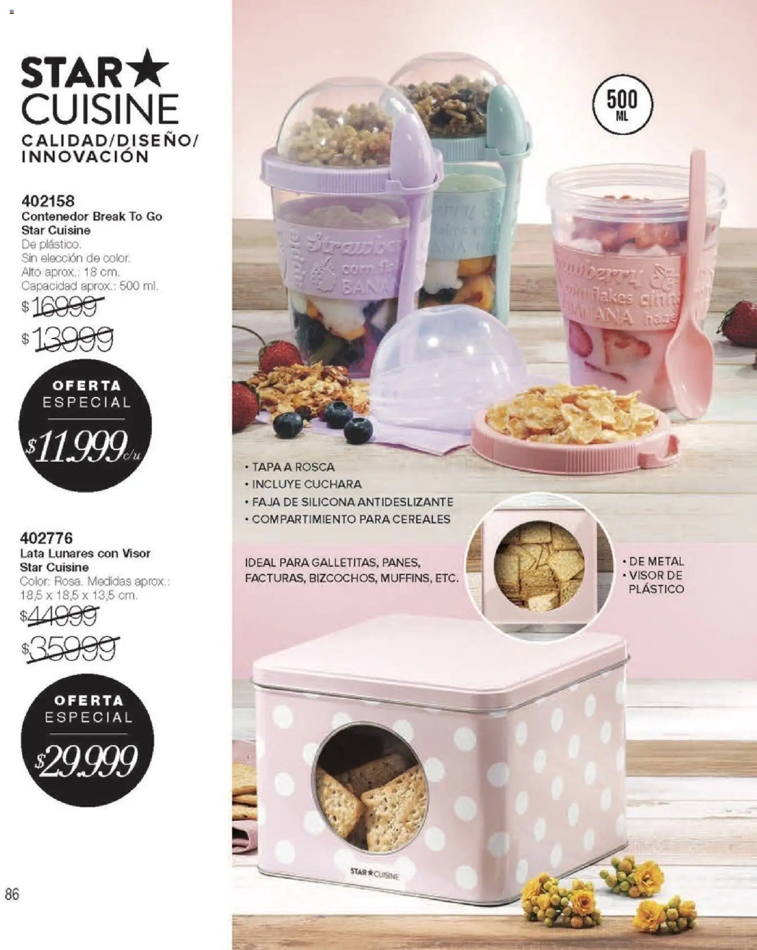 Violetta - Violetta Cosméticos │ válido desde el 30/03/2026 | Página: 86 | Productos: Cuchara, Faja, Cereales