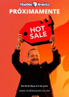 Vista previa de Muebles America Hot Sale aviso, nuevo folleto de la tienda, válido en México a partir del 20.05.2026