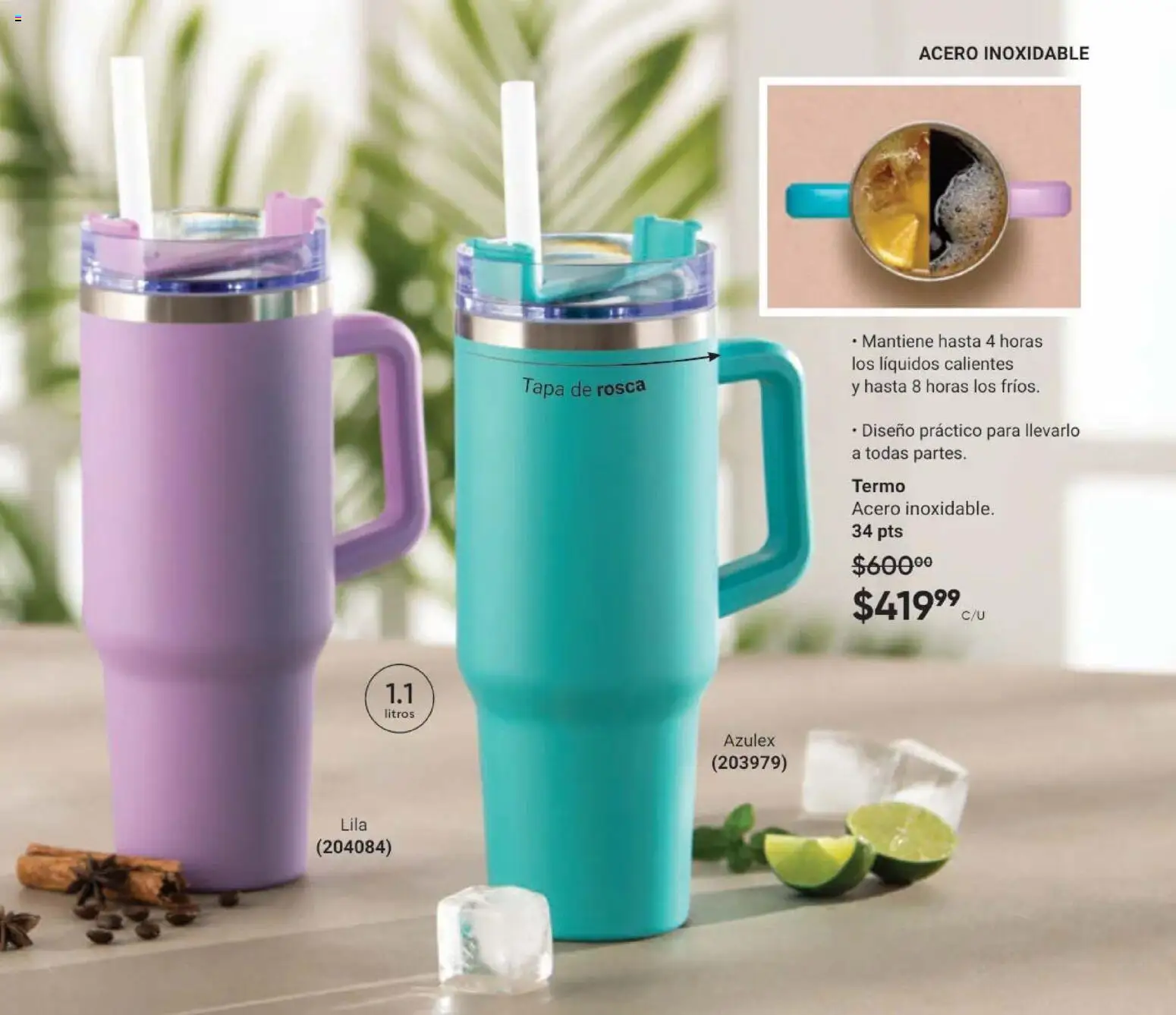 Nuevas ofertas de AVON válidas en toda la República Mexicana desde el 11/09/2026. ¡Encuentra las mejores ofertas en AVON Casa & Estilo 14 2026! | Página: 55 | Productos: Termo