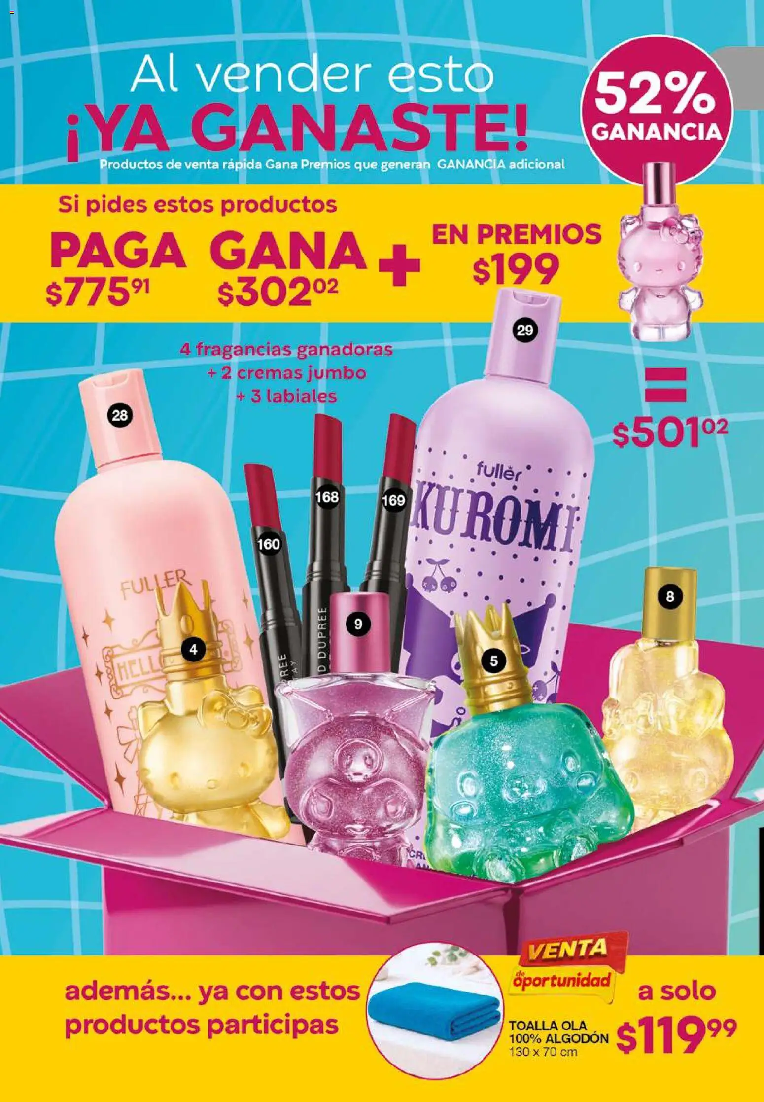 Nuevas ofertas de Fuller válidas en toda la República Mexicana desde el 27.05.2026. ¡Encuentra las mejores ofertas en Fuller Gana Más 4 2026! | Página: 16 | Productos: Toalla, Algodón