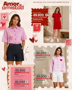 Olímpica catálogo  Especial de Amor y Amistad -  Vista previa de la revista de la tienda Olímpica valido desde el 04/09/2026 | Página: 3 | Productos: Short, Vestido, Blusa