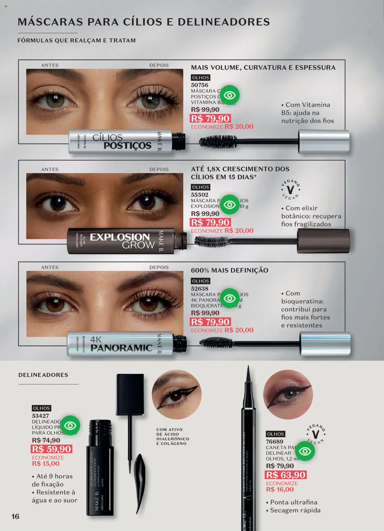 O Boticário Folheto - válido de 10/08/2026 | Página: 20 | Produtos: Colágeno, Delineador, Caneta, Pá