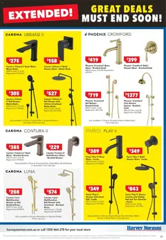 Preview of Harvey Norman catalogue Bathroom - valid from 01/07/2026 | Page: 9 | Products: Shower, Accessories, Mixer