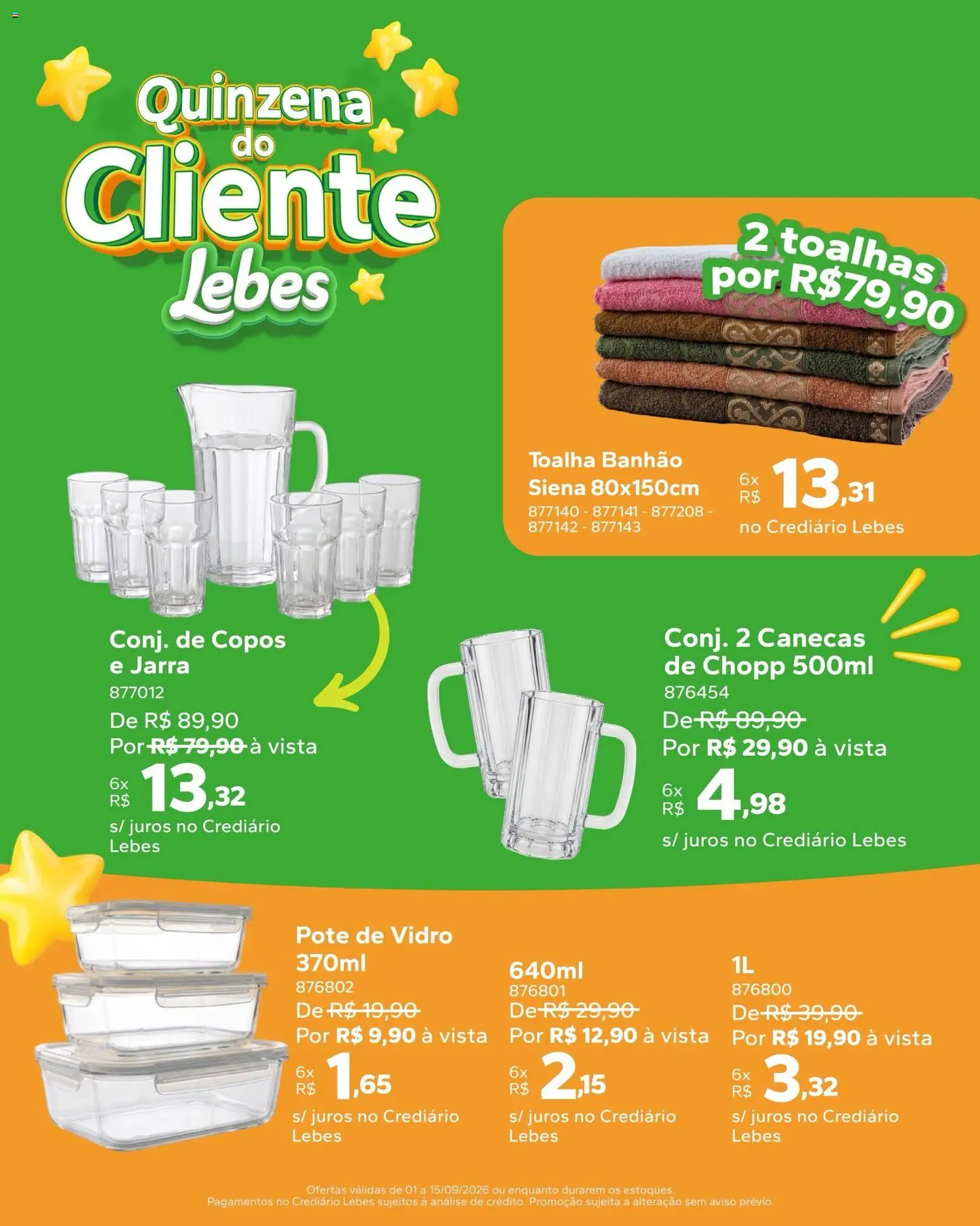 Lebes Folheto - válido de 01/09/2026 | Página: 2 | Produtos: Jarra, Copos