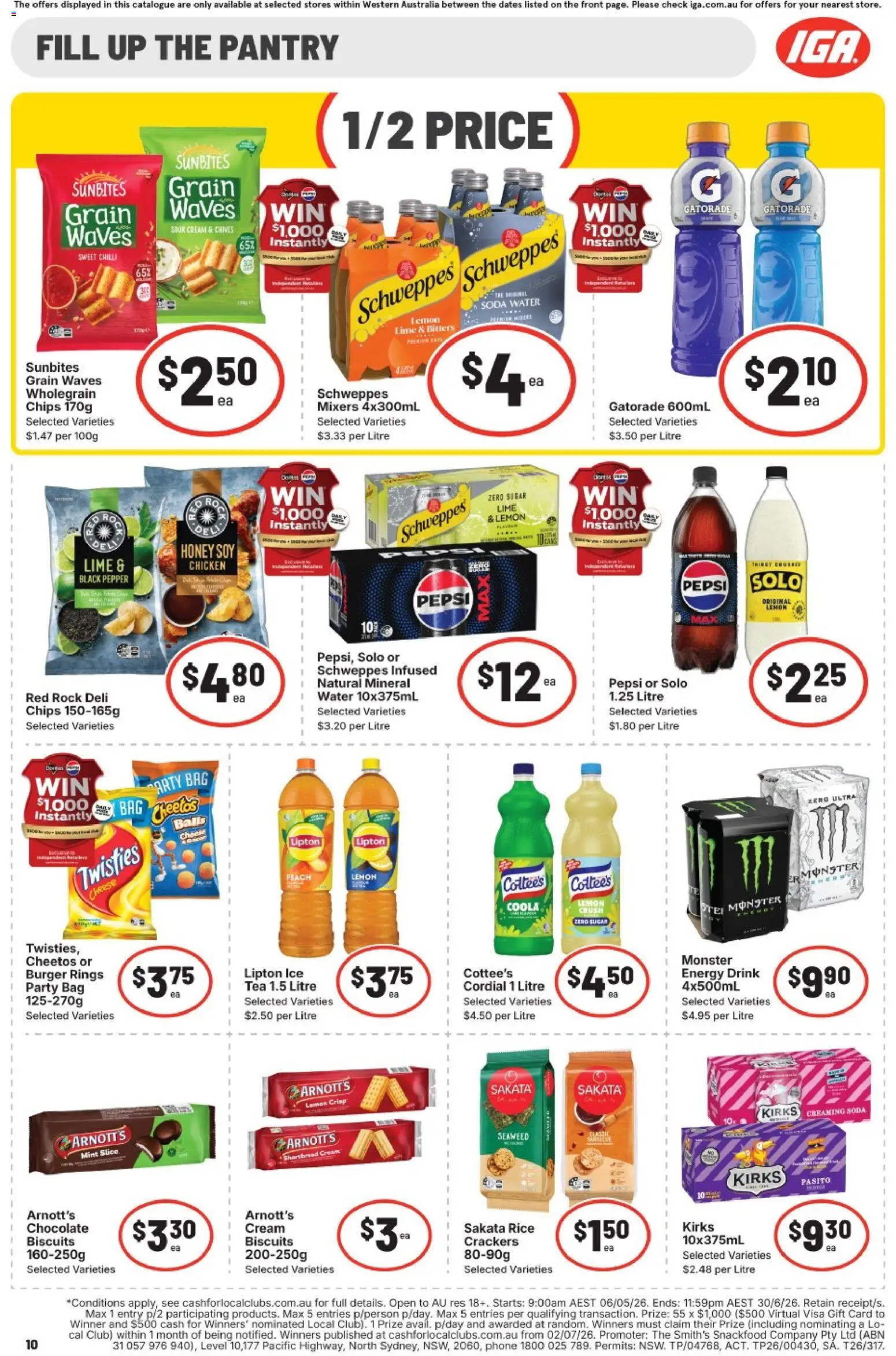 IGA catalogue - valid from 27.05.2026 | Page: 10 | Products: Honey, Tea, Biscuits, Lemon