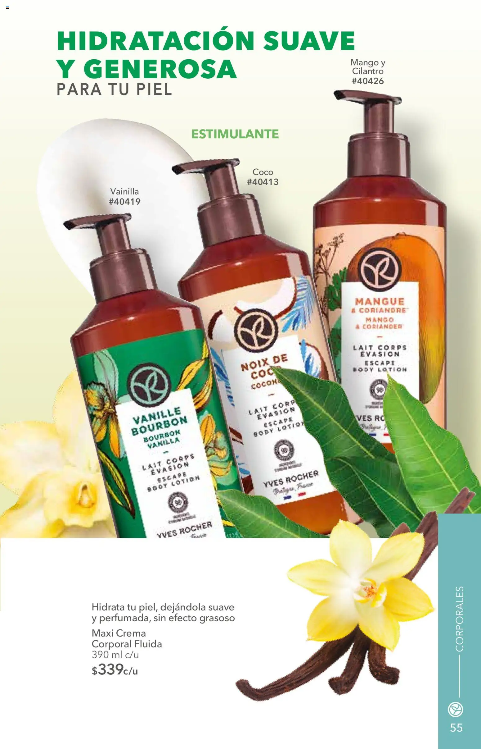 Nuevas ofertas de Yves Rocher válidas en toda la República Mexicana desde el 25/08/2026. ¡Encuentra las mejores ofertas en Yves Rocher campaña 12 2026! | Página: 55 | Productos: Crema, Mango, Body, Crema corporal