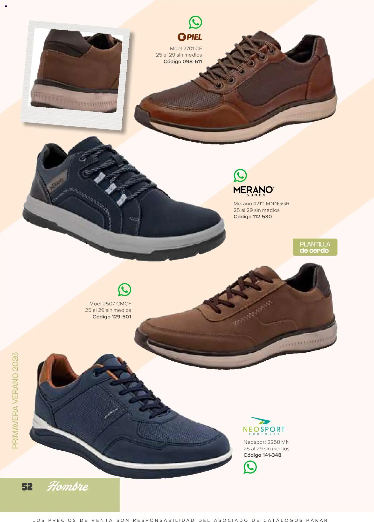 Nuevas ofertas de SC Pakar válidas en toda la República Mexicana desde el 30.01.2026. ¡Encuentra las mejores ofertas en SC Pakar catálogo Hombre! | Página: 52 | Productos: Cerdo
