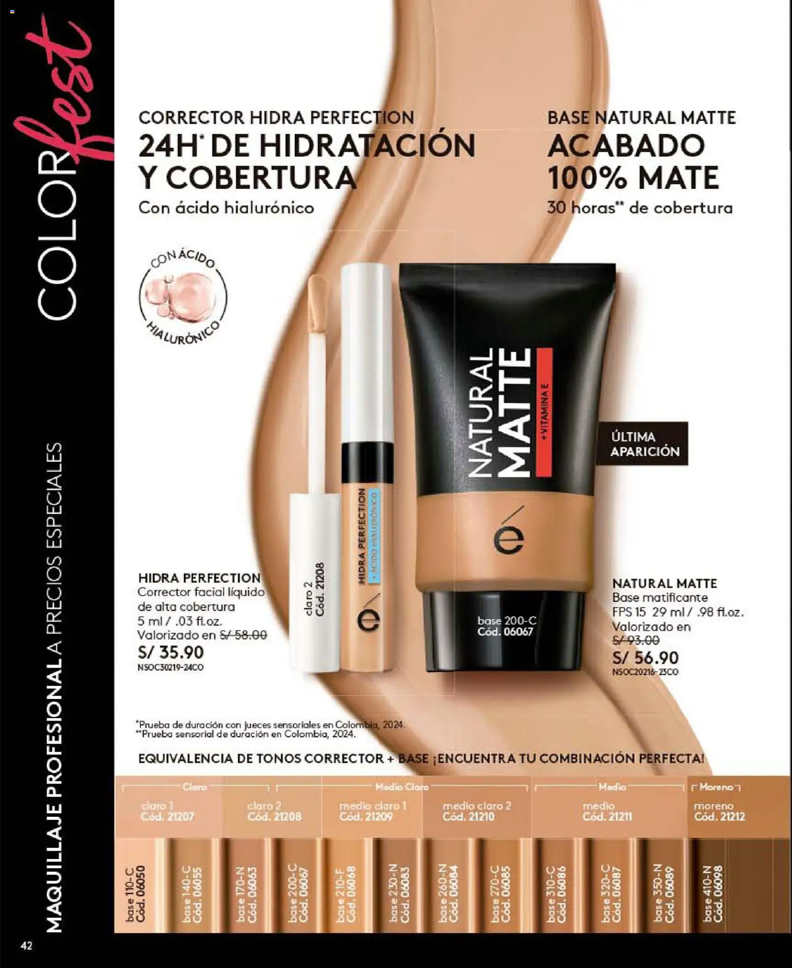 Catálogo Ésika válido desde 30.05.2026 | Página: 42 | Productos: Maquillaje, Corrector