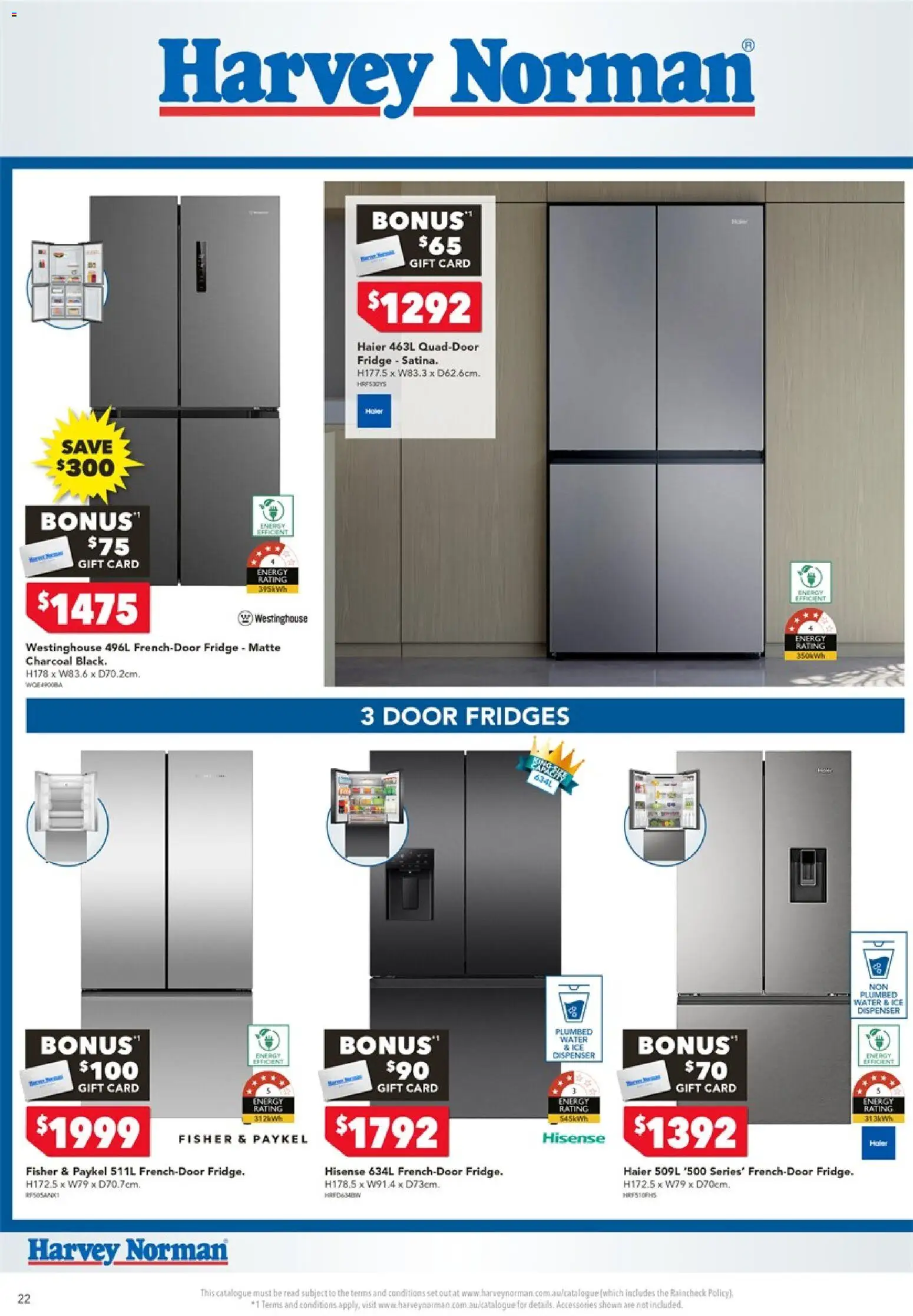 Harvey Norman catalogue - valid from 18.05.2026 | Page: 22 | Products: Door, Water, Accessories, Fridge