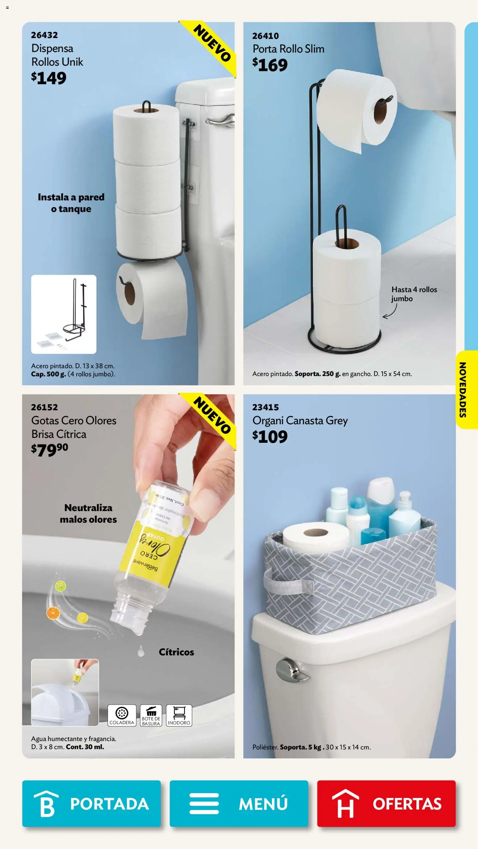 Nuevas ofertas de Betterware válidas en toda la República Mexicana desde el 31/08/2026. ¡Encuentra las mejores ofertas en Betterware campaña 9 2026! | Página: 83 | Productos: Agua, Cítricos, Canasta, Porta rollo
