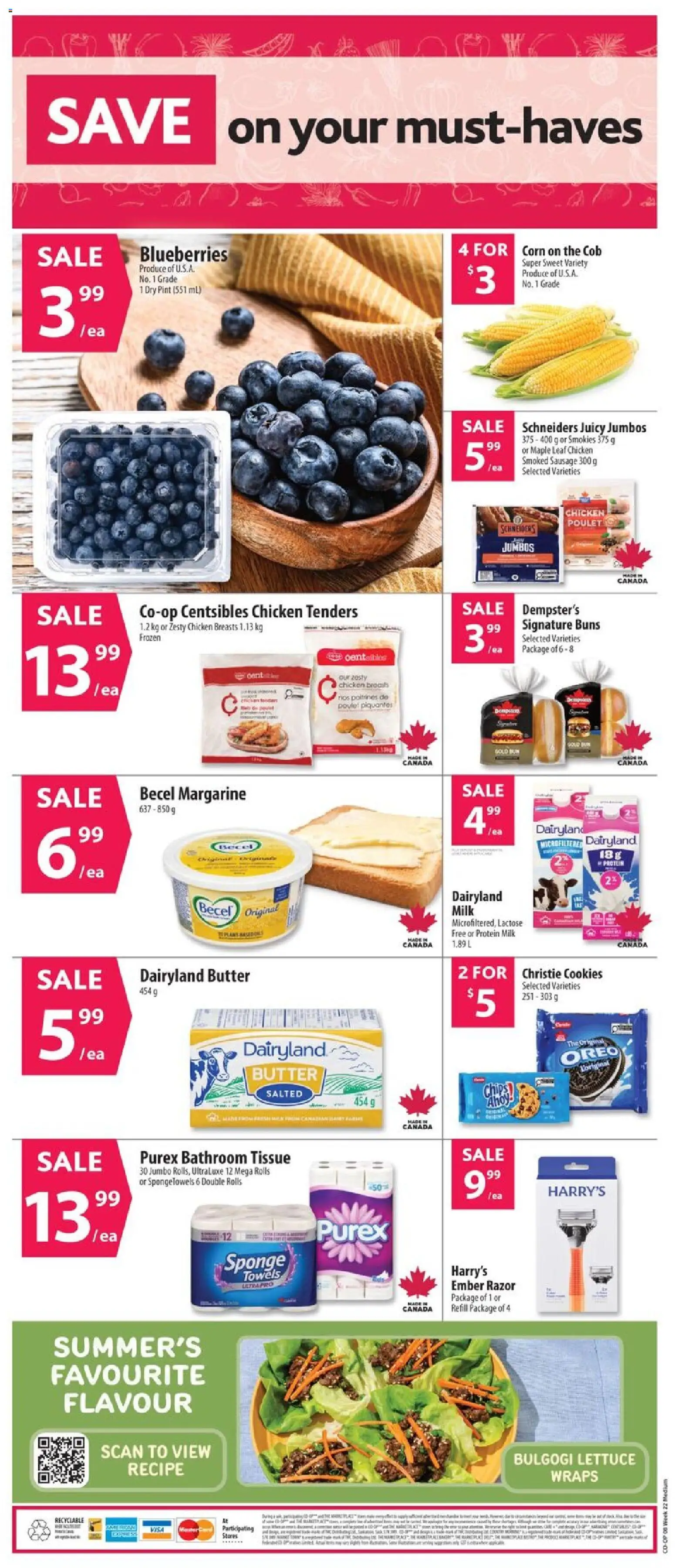 Co-op Food flyer valid from 28.05.2026 | Page: 2 | Products: Cookies, Chicken breasts, Sponge, Chicken