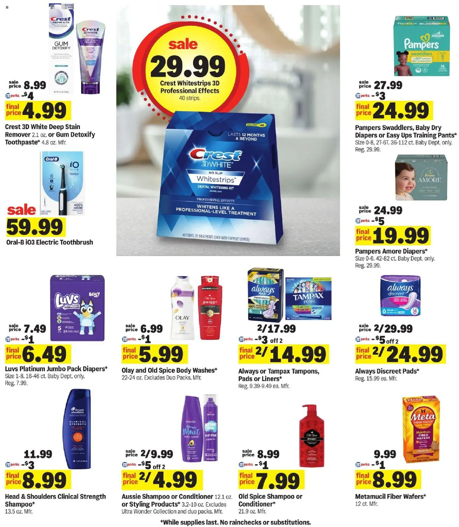 Meijer Weekly Ad - valid from 09/02/2026 | Page: 41 | Products: Diapers, Conditioner, Head & Shoulders, Stain remover