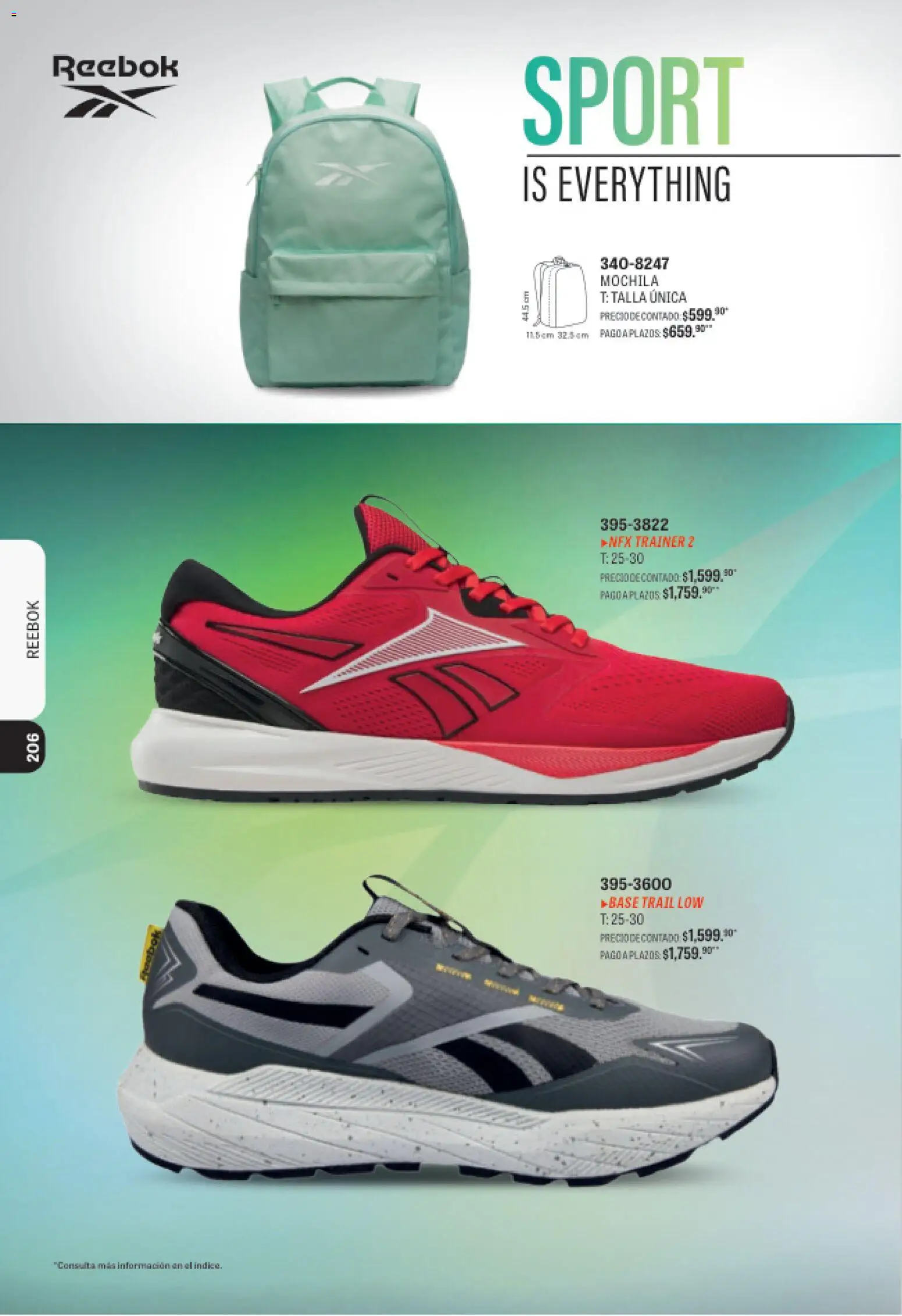 Nuevas ofertas de Andrea válidas en toda la República Mexicana desde el 09/08/2026. ¡Encuentra las mejores ofertas en Andrea catálogo Deportivo Completo! | Página: 206