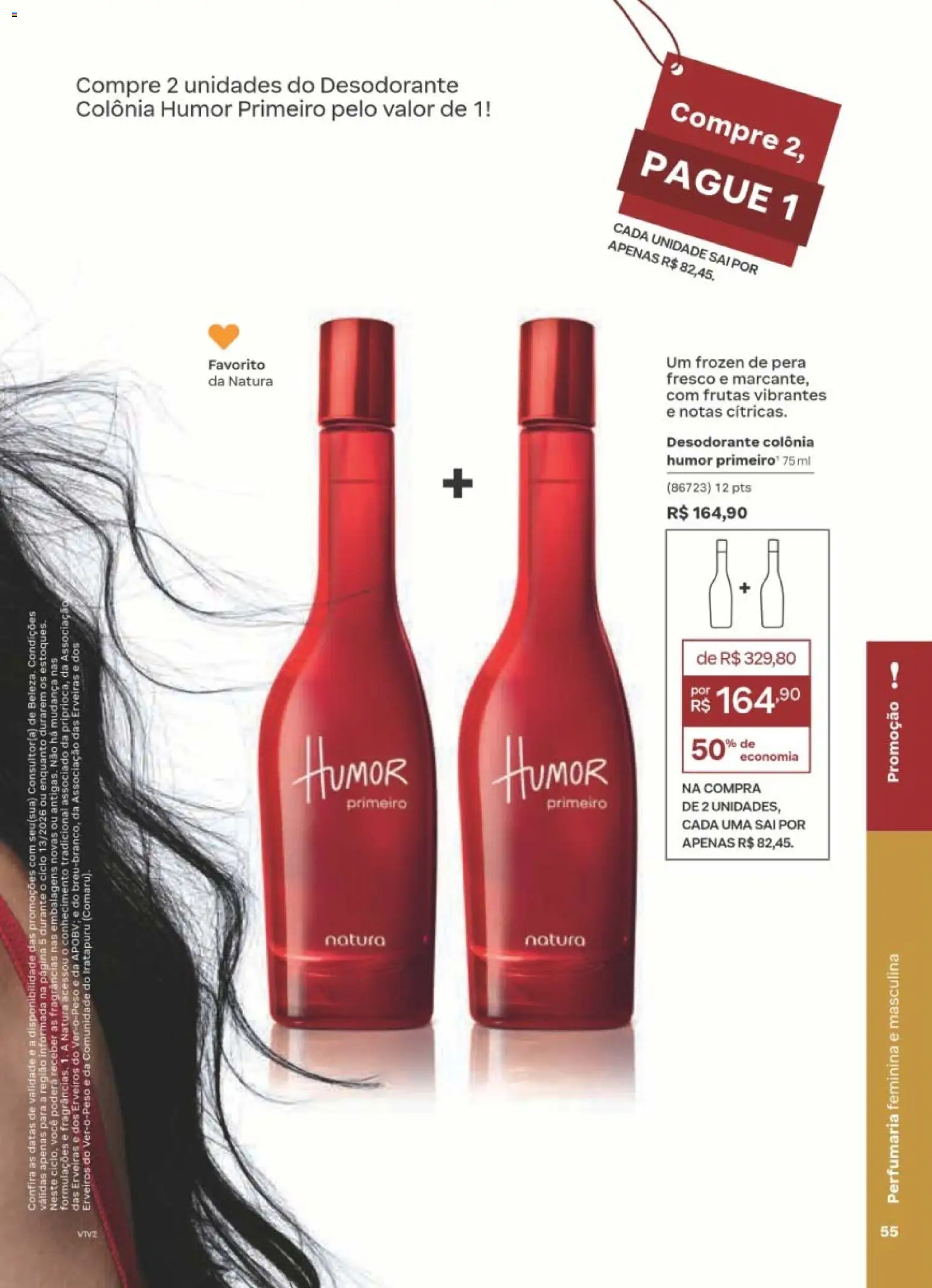 Natura Folheto - válido de 10/08/2026 | Página: 56 | Produtos: Pera, Desodorante