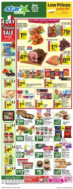Preview of Star Market weekly ads valid from 10/09/2026