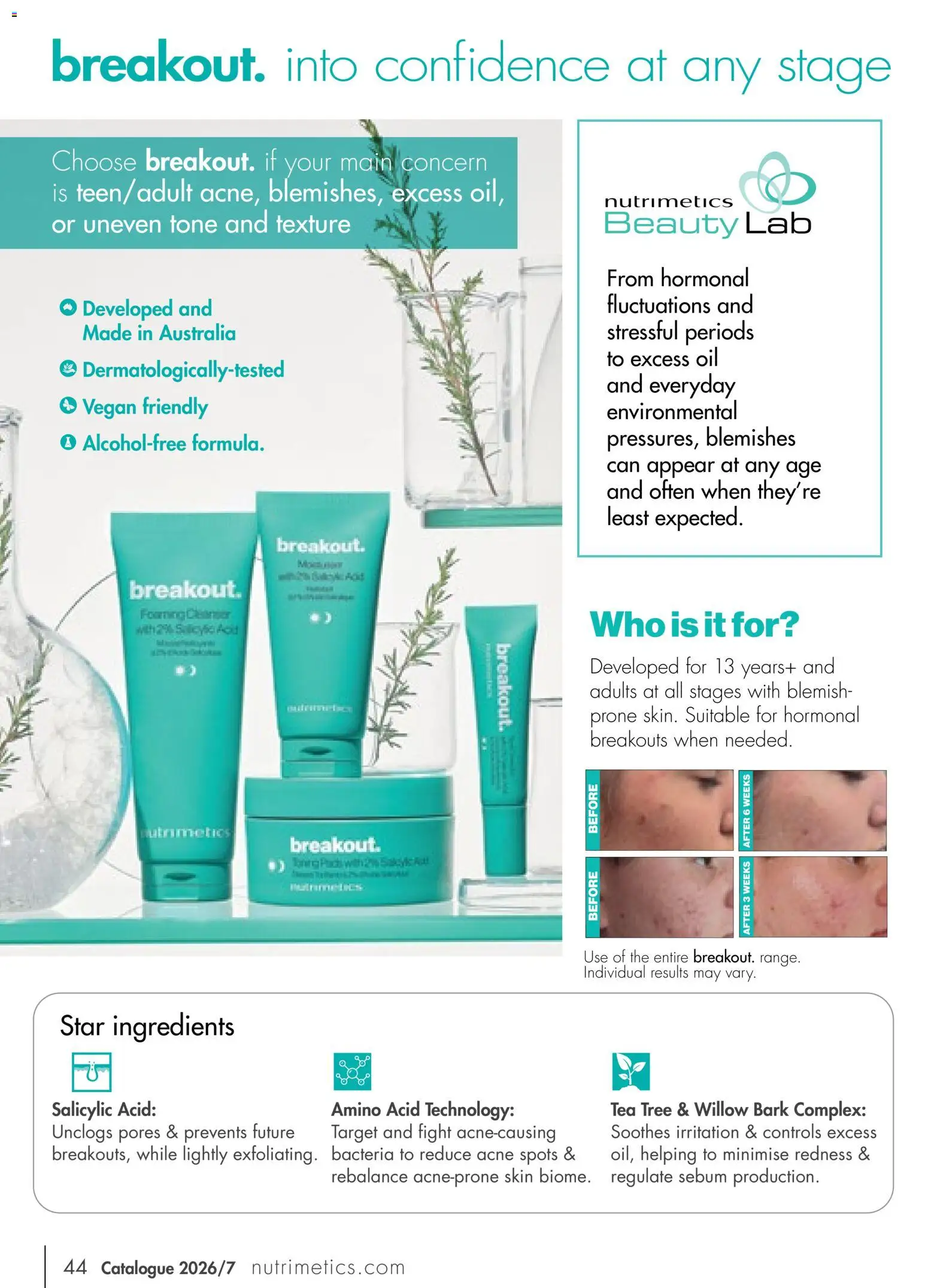 Nutrimetics catalogue - valid from 01/09/2026 | Page: 44 | Products: Ingredients, Oil, Acne, Blemish