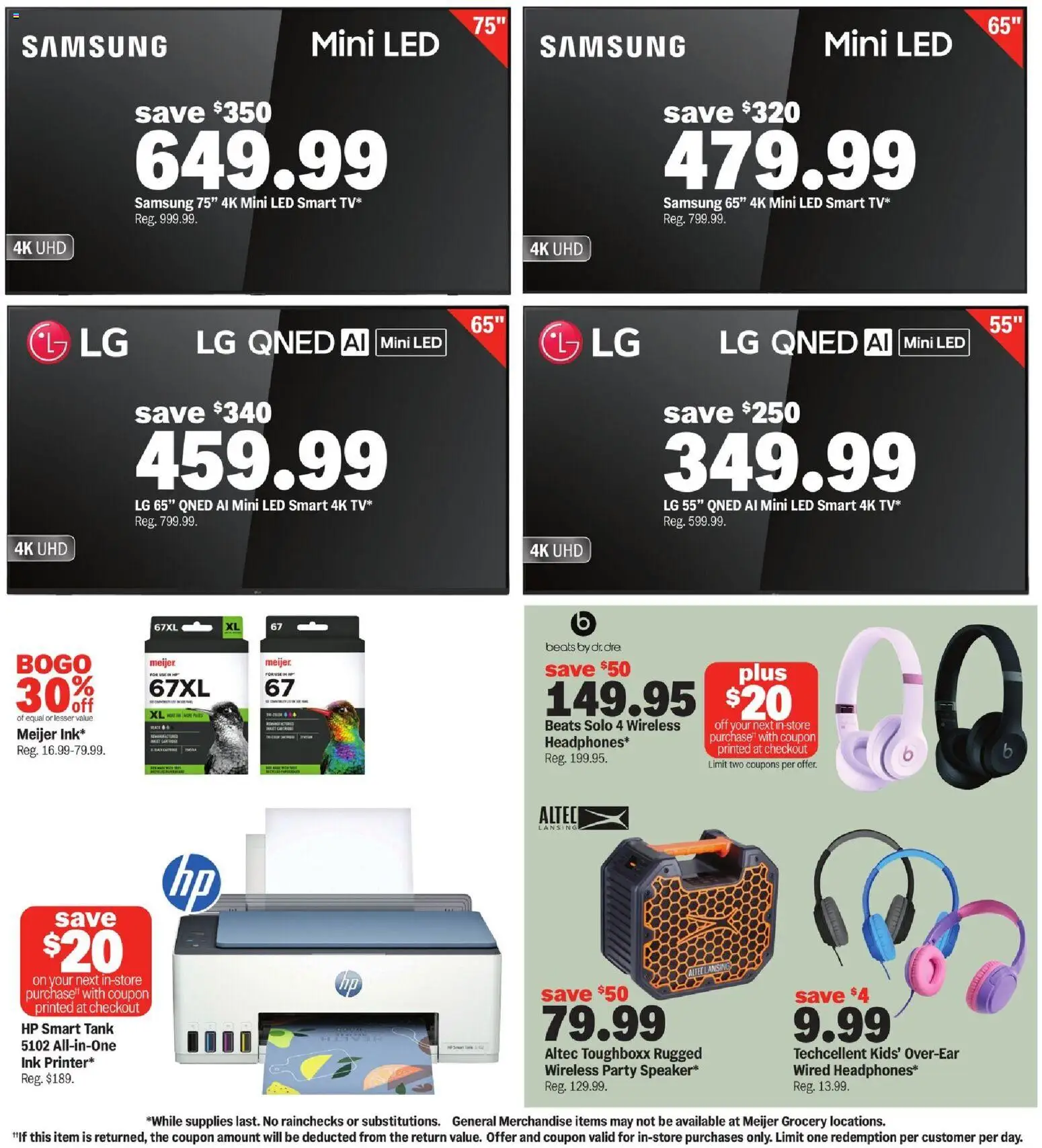 Meijer College Vibes Real Low Prices - valid from 08/12/2026 | Page: 4 | Products: Ink