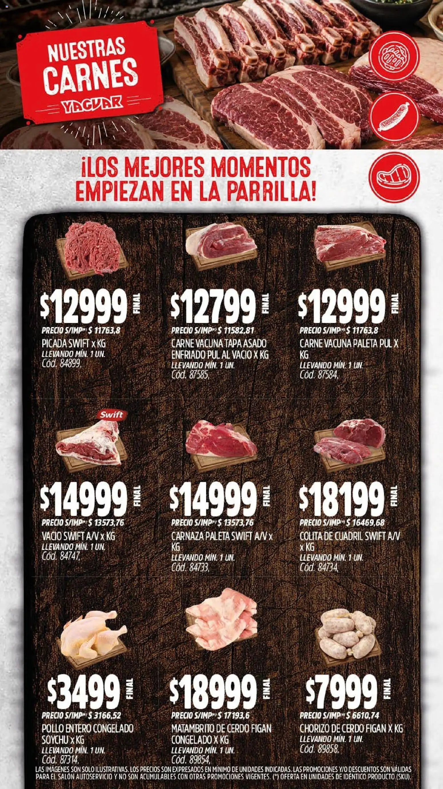 Yaguar - Oferta Semanal Santa Fé │ válido desde el 10/08/2026 | Página: 8 | Productos: Pollo entero, Parrilla, Paleta, Chorizo