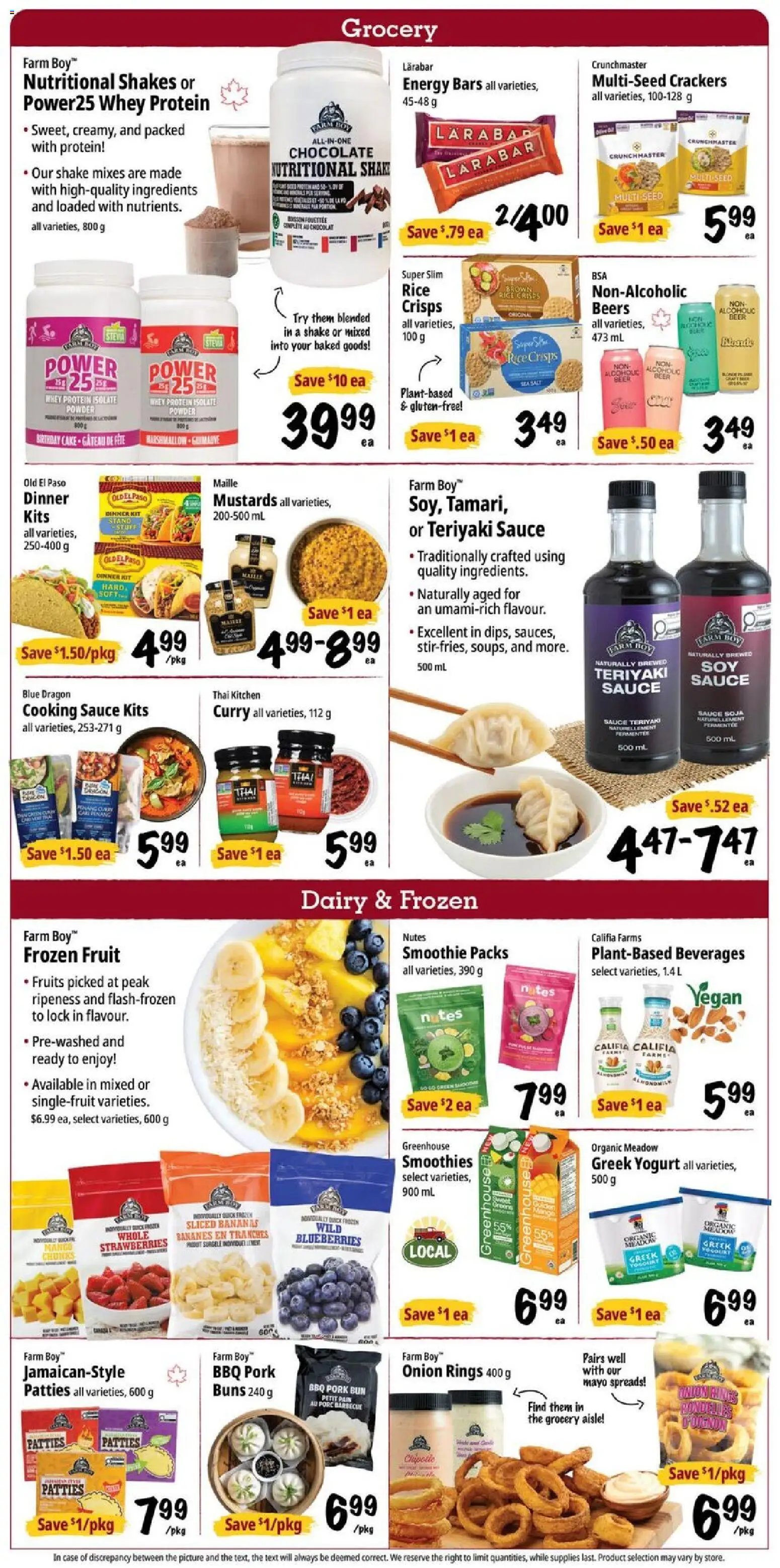 Farm Boy flyer valid from 11.06.2026 | Page: 4 | Products: Rice, Strawberries, Powder, Chocolate