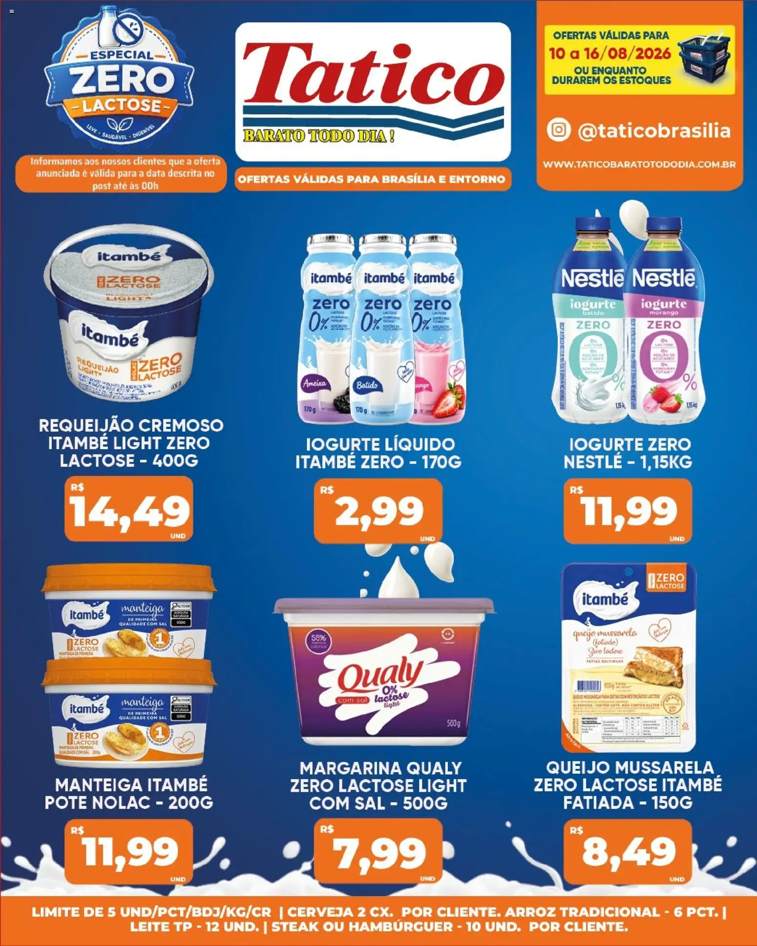 Tatico Folheto - válido de 10/08/2026 | Página: 18 | Produtos: Manteiga, Requeijão, Margarina, Ameixa