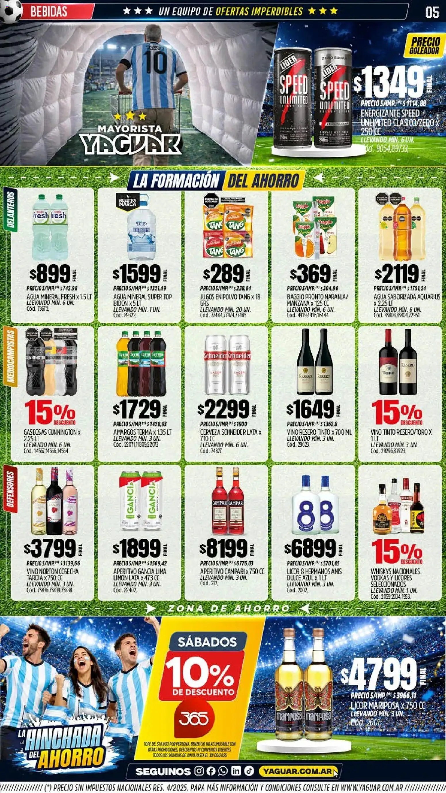 Yaguar - Oferta Semanal Misiones │ válido desde el 15.06.2026 | Página: 4 | Productos: Top, Polvo, Lima, Manzana