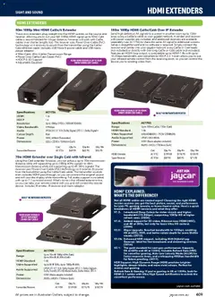 Preview of Jaycar Engineering & Scientific Catalogue 2025/2026  - valid from 09.07.2025 | Page: 409 | Products: Adaptor, Cable, Remote control, Screen