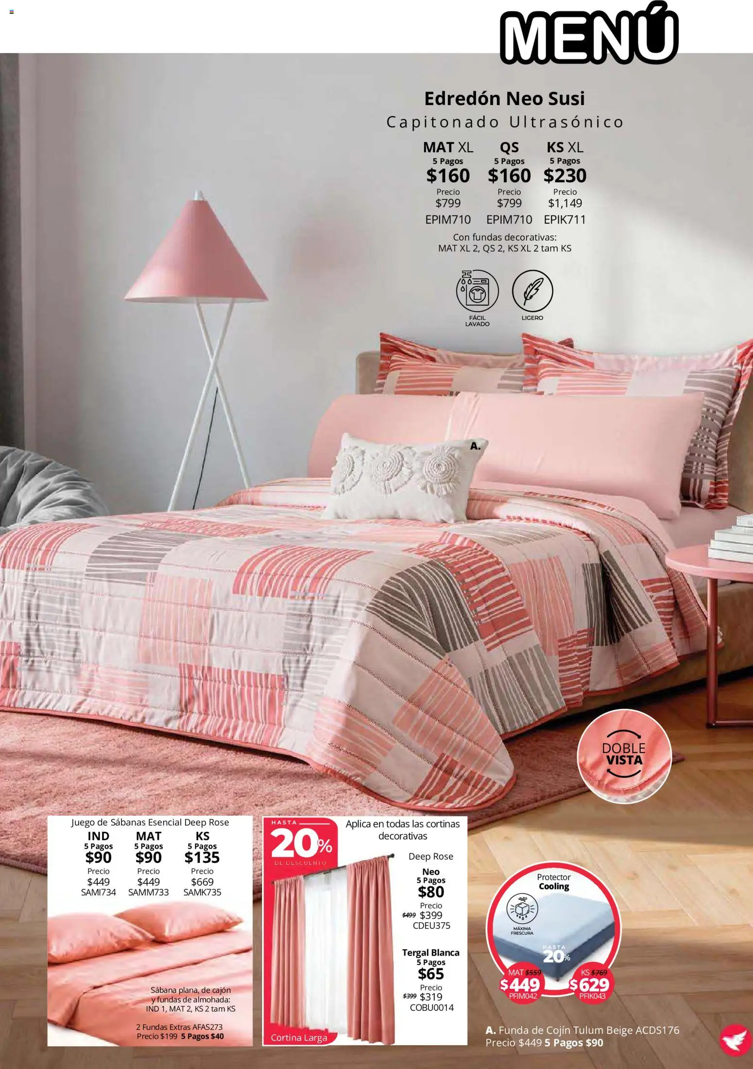 Nuevas ofertas de Colchas Concord válidas en toda la República Mexicana desde el 15/10/2026. ¡Encuentra las mejores ofertas en Colchas Concord catálogo! | Página: 71