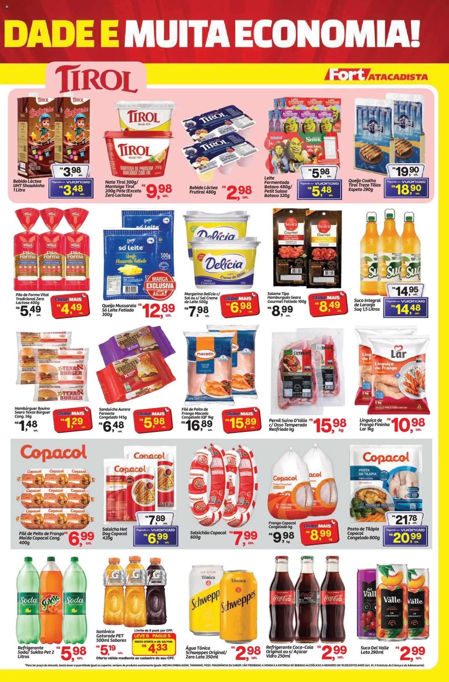 Fort Atacadista Folheto - válido de 01/09/2026 | Página: 3 | Produtos: Fragrância, Leite, Frango, Isotônico