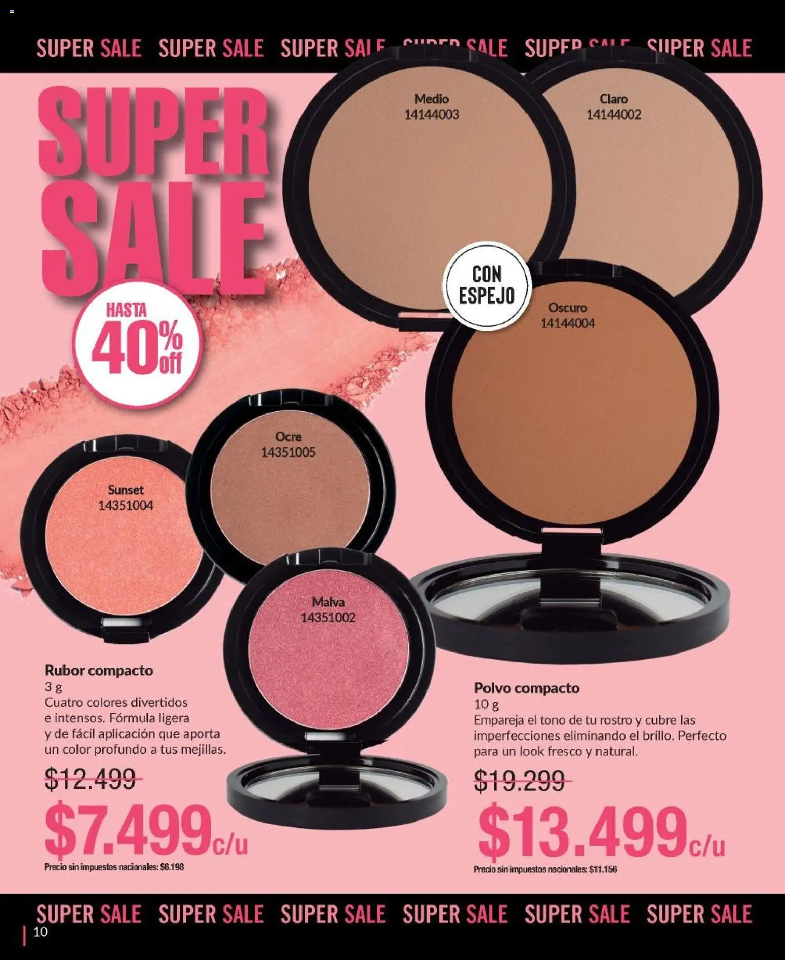 Bagués - Catálogo │ válido desde el 09.03.2026 | Página: 10 | Productos: Espejo, Rubor, Polvo, Polvo compacto