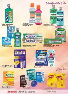 Preview of Bi-Mart weekly ads valid from 04.05.2026 | Page: 11 | Products: Adhesive, Toothpaste, Mouthwash