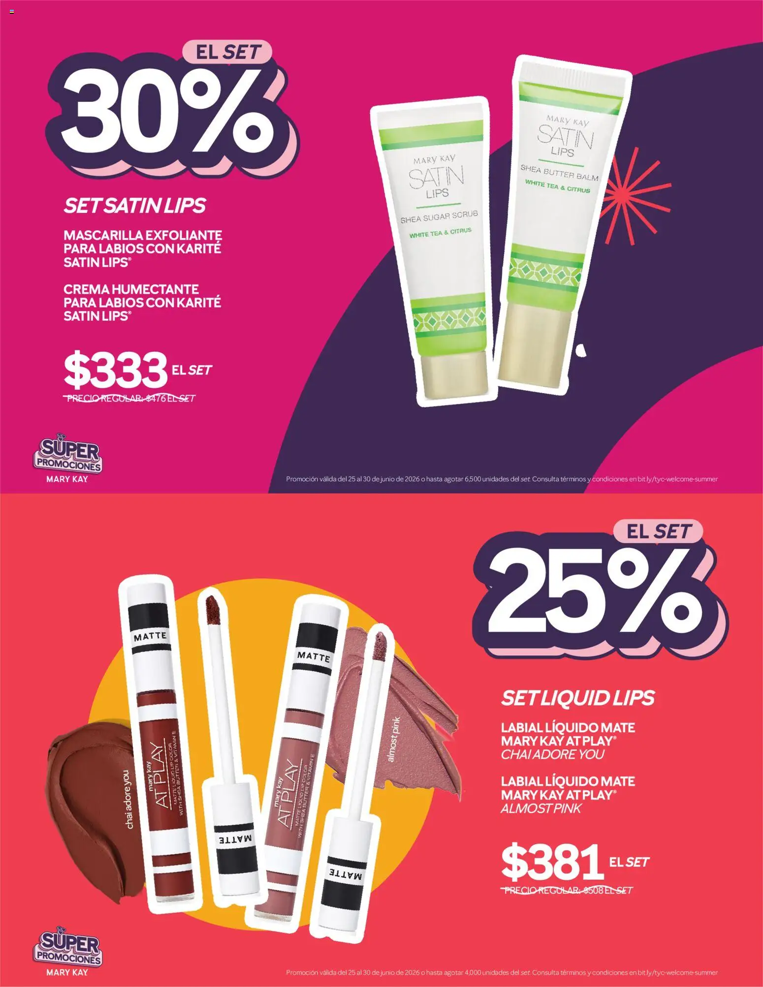 Nuevas ofertas de Mary Kay válidas en toda la República Mexicana desde el 25/06/2026. ¡Encuentra las mejores ofertas en Mary Kay catálogo Super promociones! | Página: 2 | Productos: Crema, Mate, Mascarilla
