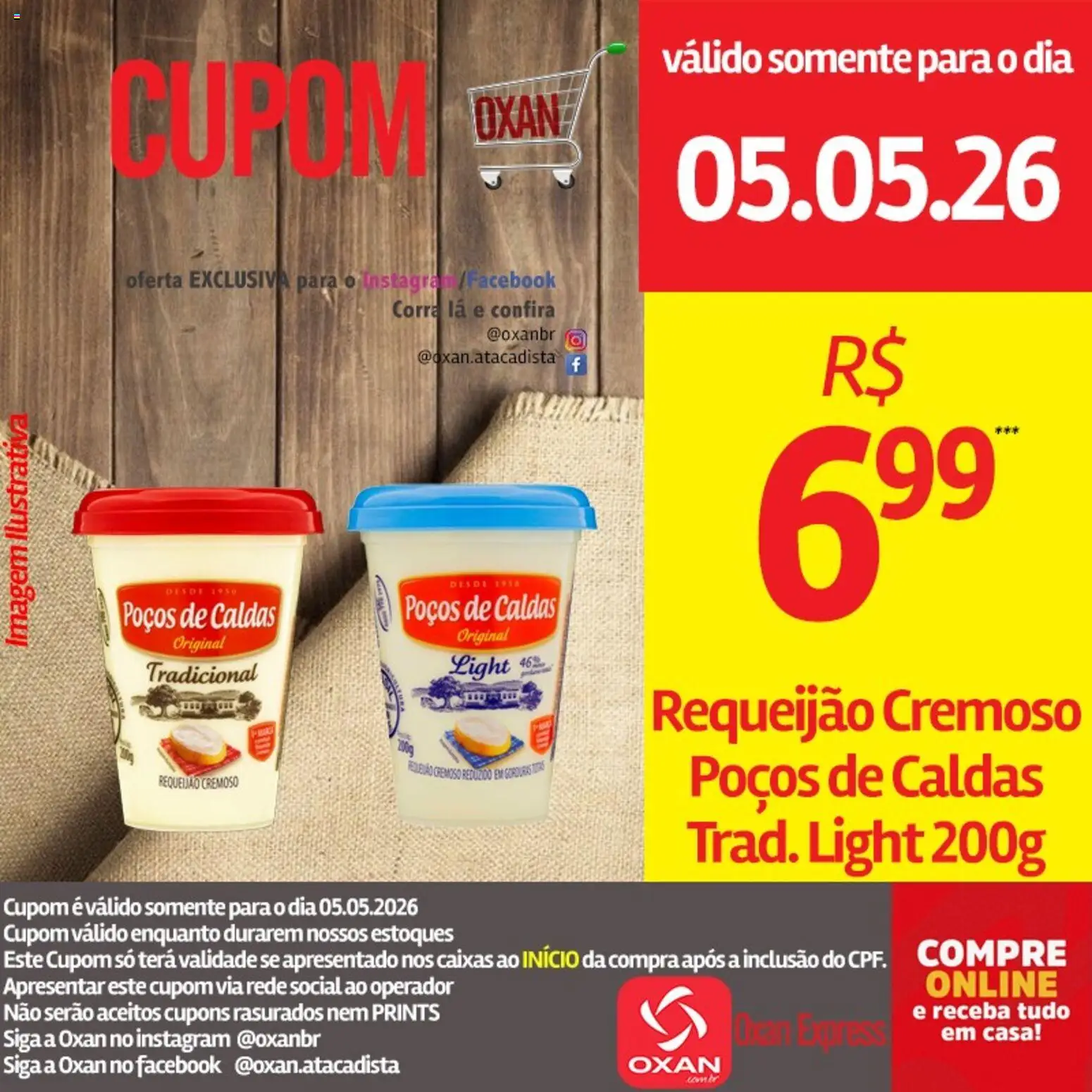 Oxan Atacadista Folheto - válido de 05.05.2026 | Página: 4 | Produtos: Requeijão