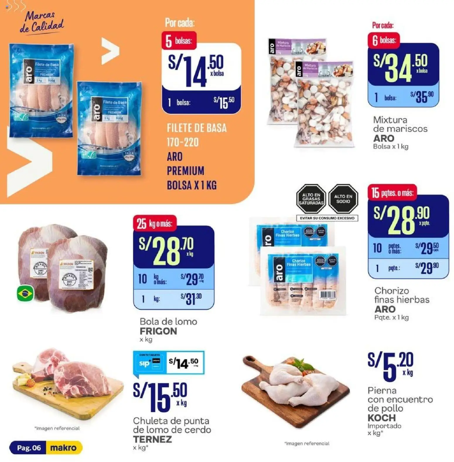 Catálogo Makro válido desde 01.05.2026 | Página: 6 | Productos: Cerdo, Bolsa