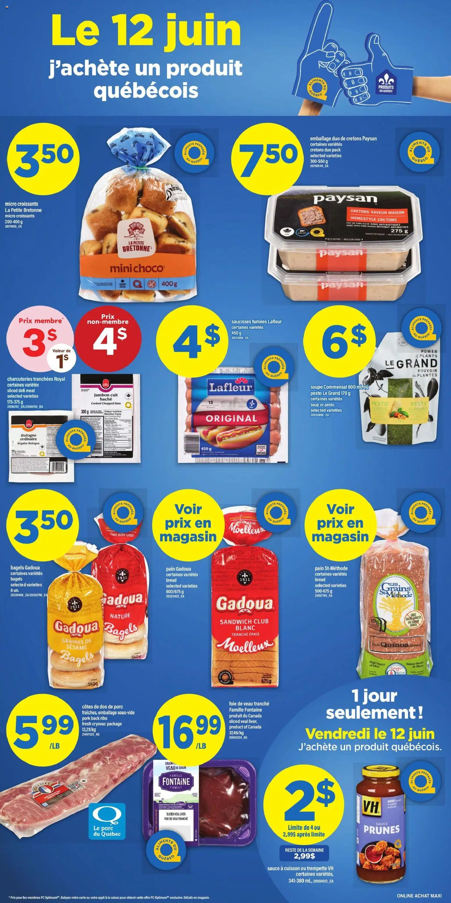 Maxi flyer valid from 11.06.2026 | Page: 3 | Products: PC, Bread, Ham, Pork