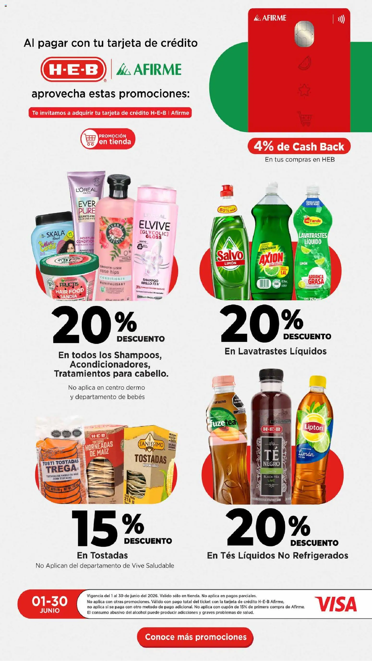 Nuevas ofertas de H-E-B válidas en toda la República Mexicana desde el 12.06.2026. ¡Encuentra las mejores ofertas en H-E-B folleto! | Página: 21 | Productos: Maíz, Harina, Sandía, Espuma