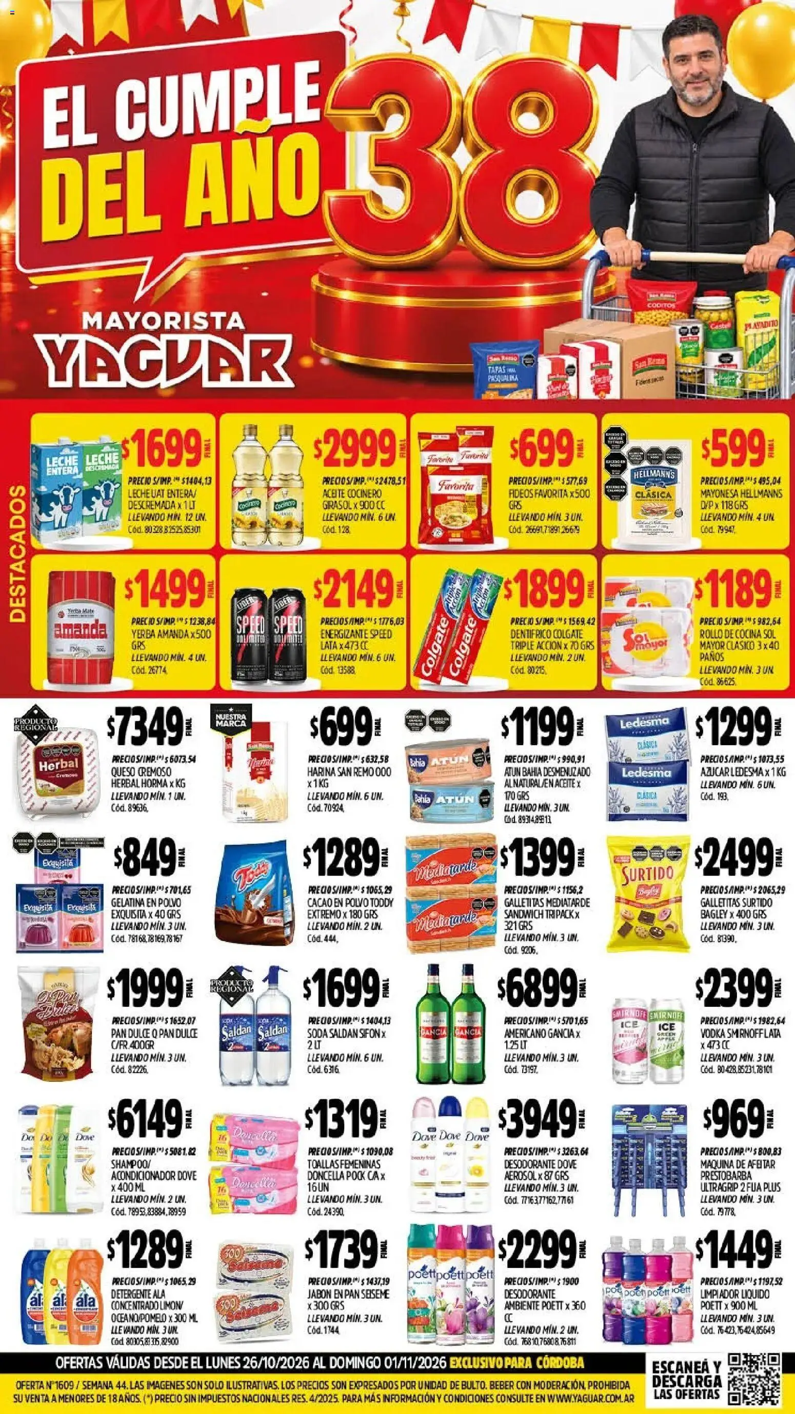 Yaguar - Oferta Semanal Córdoba │ válido desde el 26/10/2026 | Página: 1